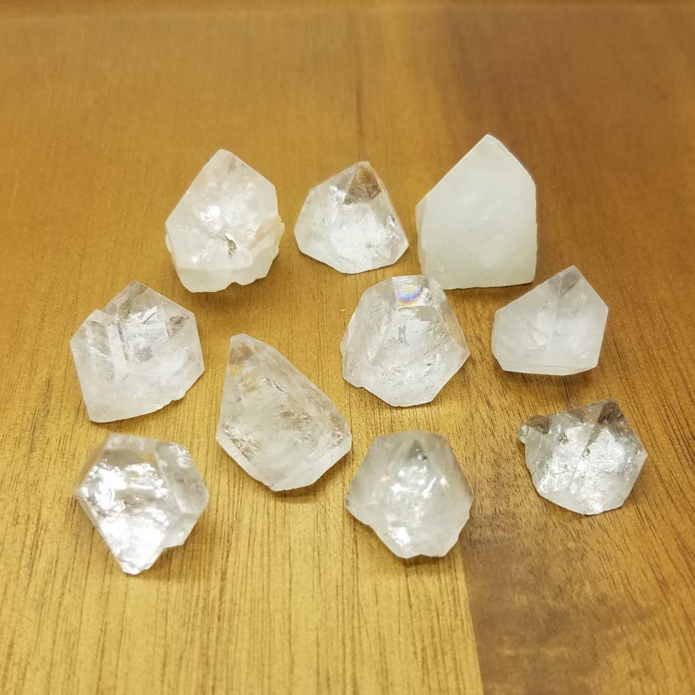 Apophyllite Pyramid Tips | 10 piece bags