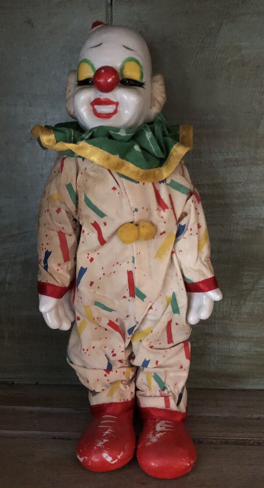 Vintage Bozo Porcelain Clown Doll