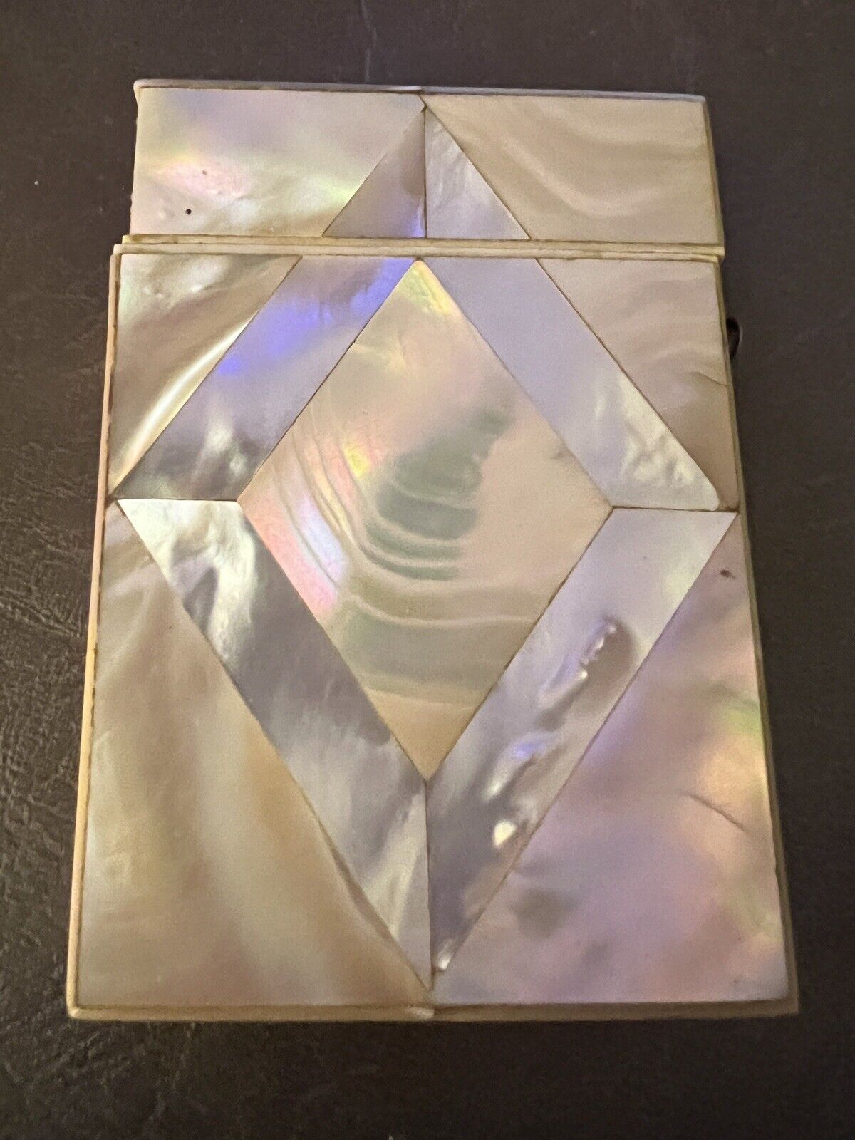Antique mother of pearl Calling card case AS-IS