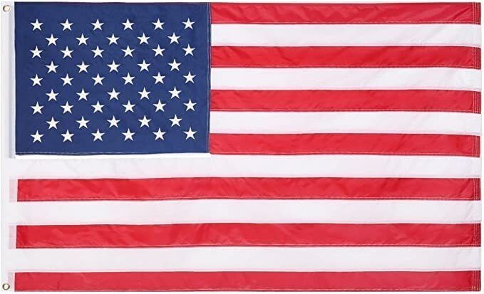 American Flag 3x5 Foot - Fade Resistant US Polyester USA Flags with Brass Gro...