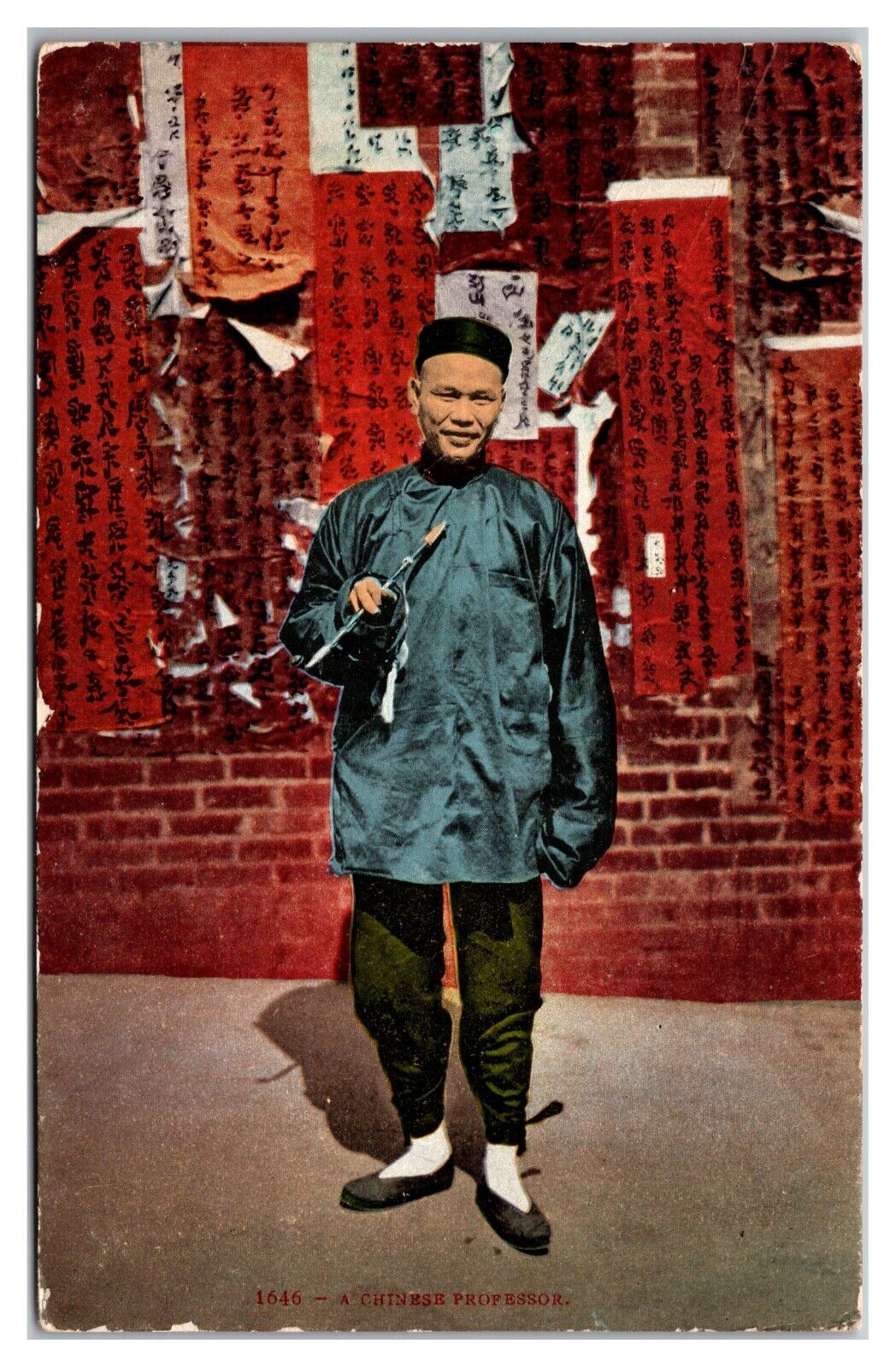 A Chinese Professor Postcard
