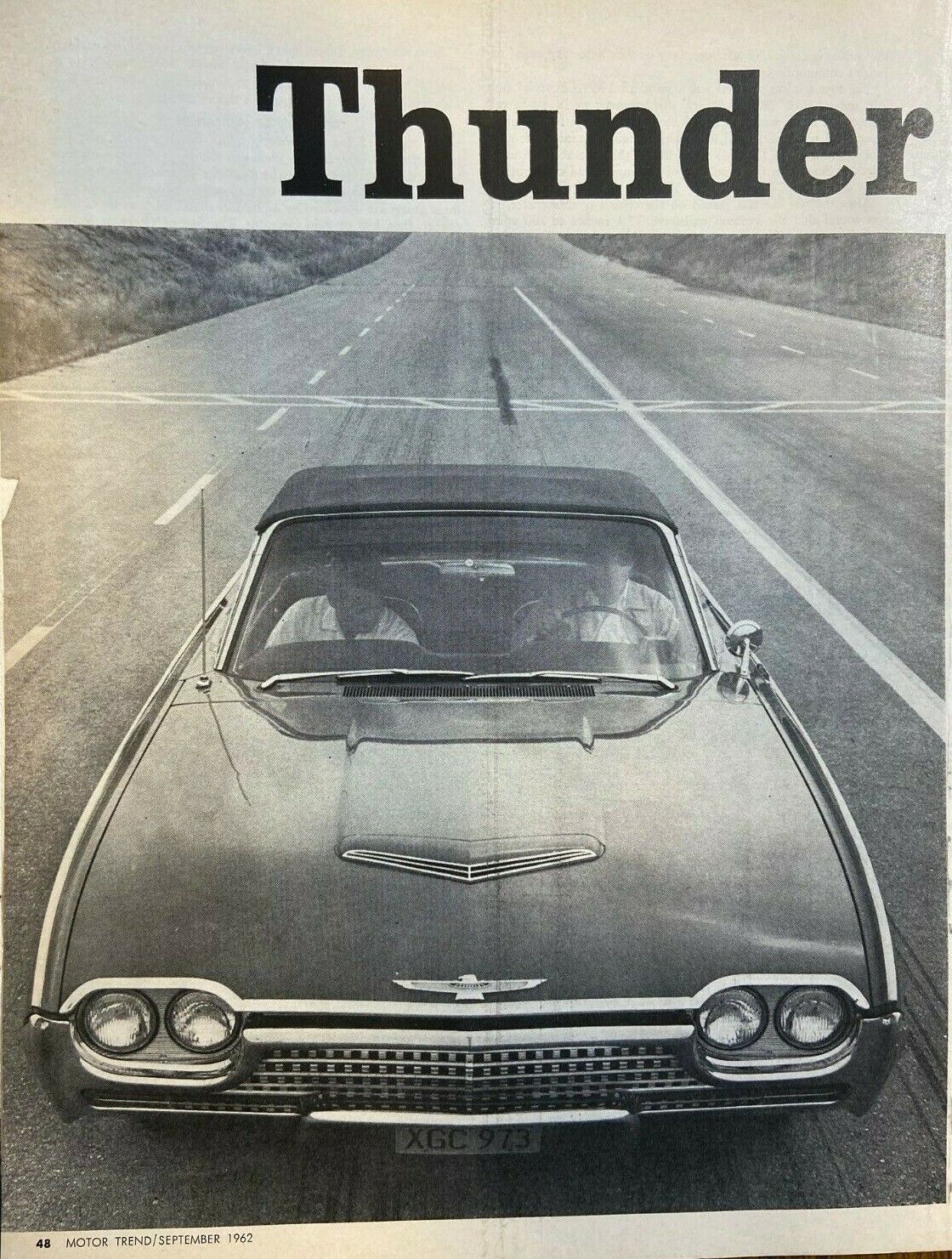 1962 Ford Thunderbird illustrated