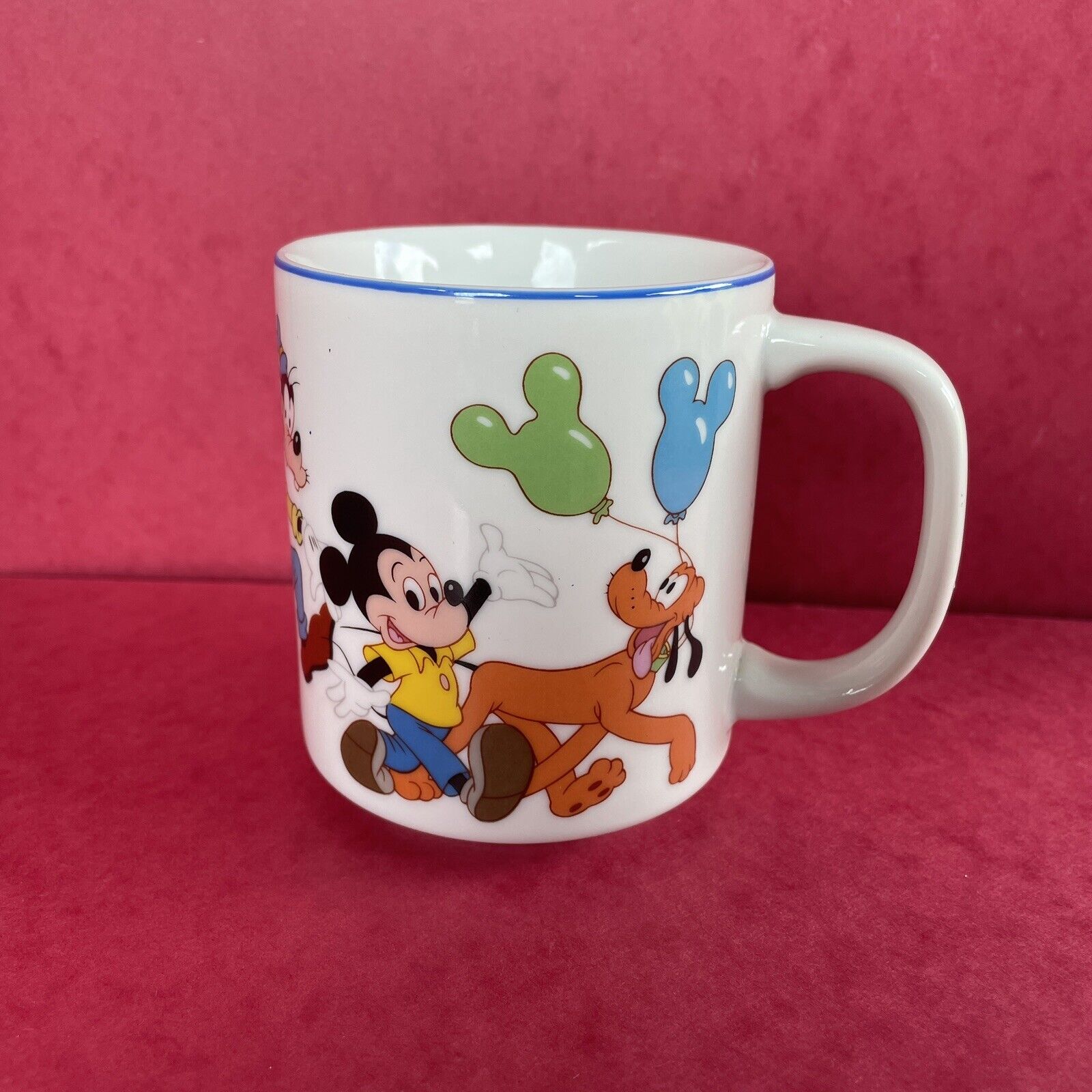 Rare Vintage Disney Mickey Mouse & Friends Coffee Cup Mug Made in Japan 4\