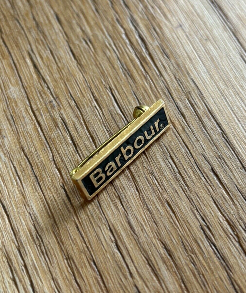 Vintage Barbour Enamel Pin Badge