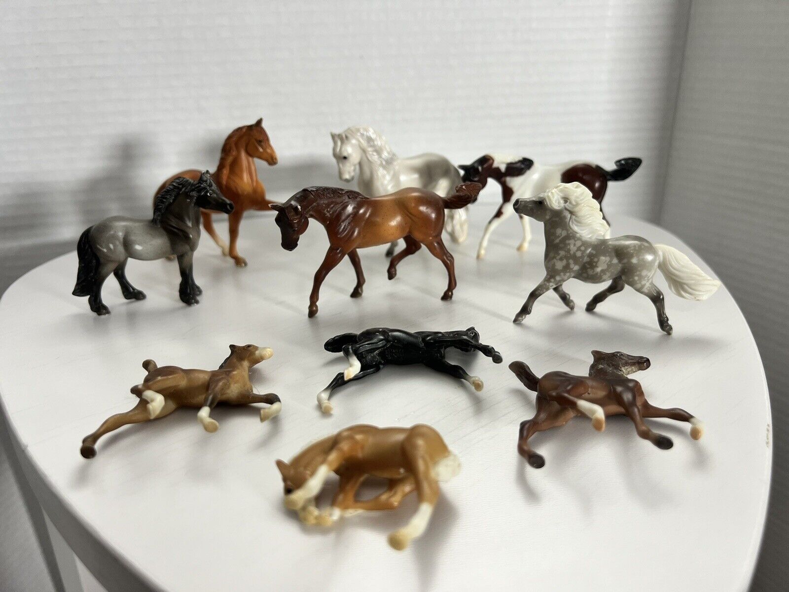 Lot of 10 Breyer Stablemates Collection  Vintage 1999 Horse, Pony, Foal Set