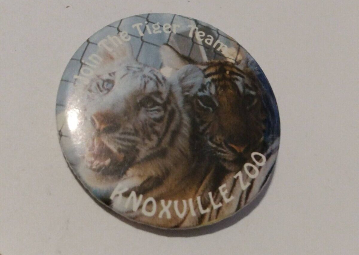 Knoxville Zoo Join The Tiger Team Button Badge Pin