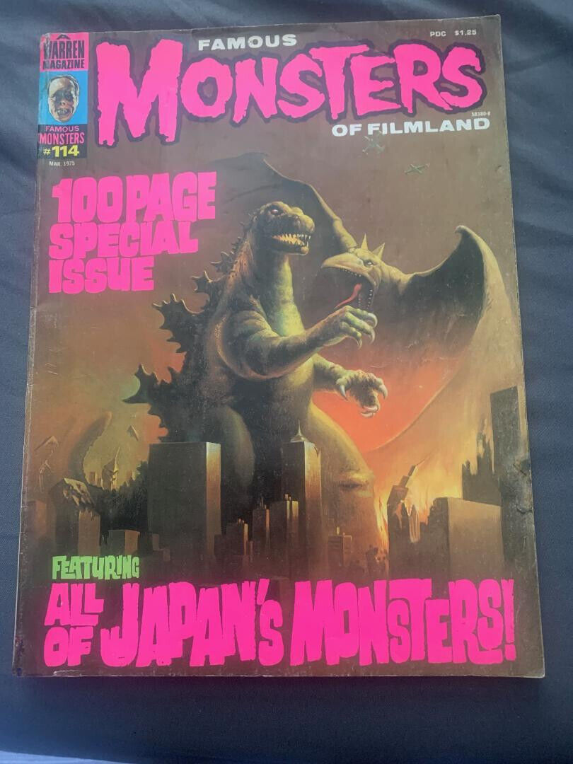 FAMOUS MONSTERS #114 G- (JAPAN\'S MONSTERS) WARREN Godzilla 