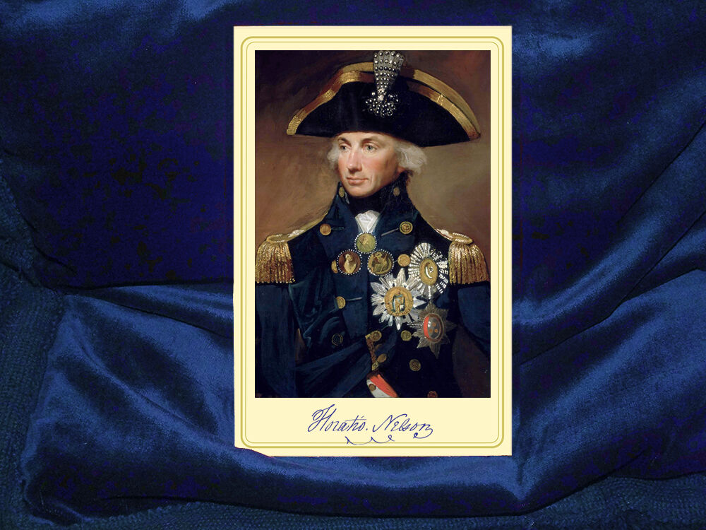 HORATIO LORD NELSON Vice Admiral British Naval Legend Cabinet Card Photograph