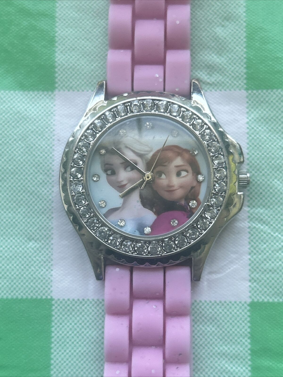Disney Frozen Pink Silicone Band Kids Quartz Watch