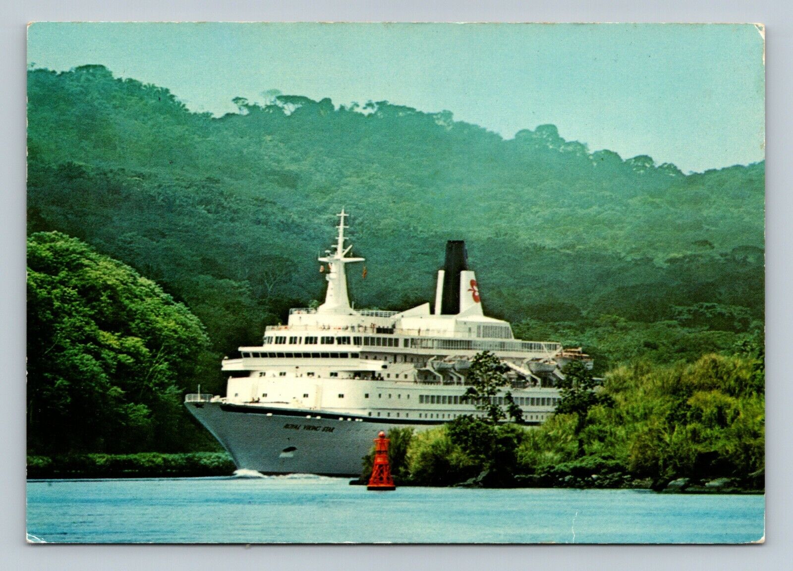 Royal Viking Star in the Panama Canal Postcard