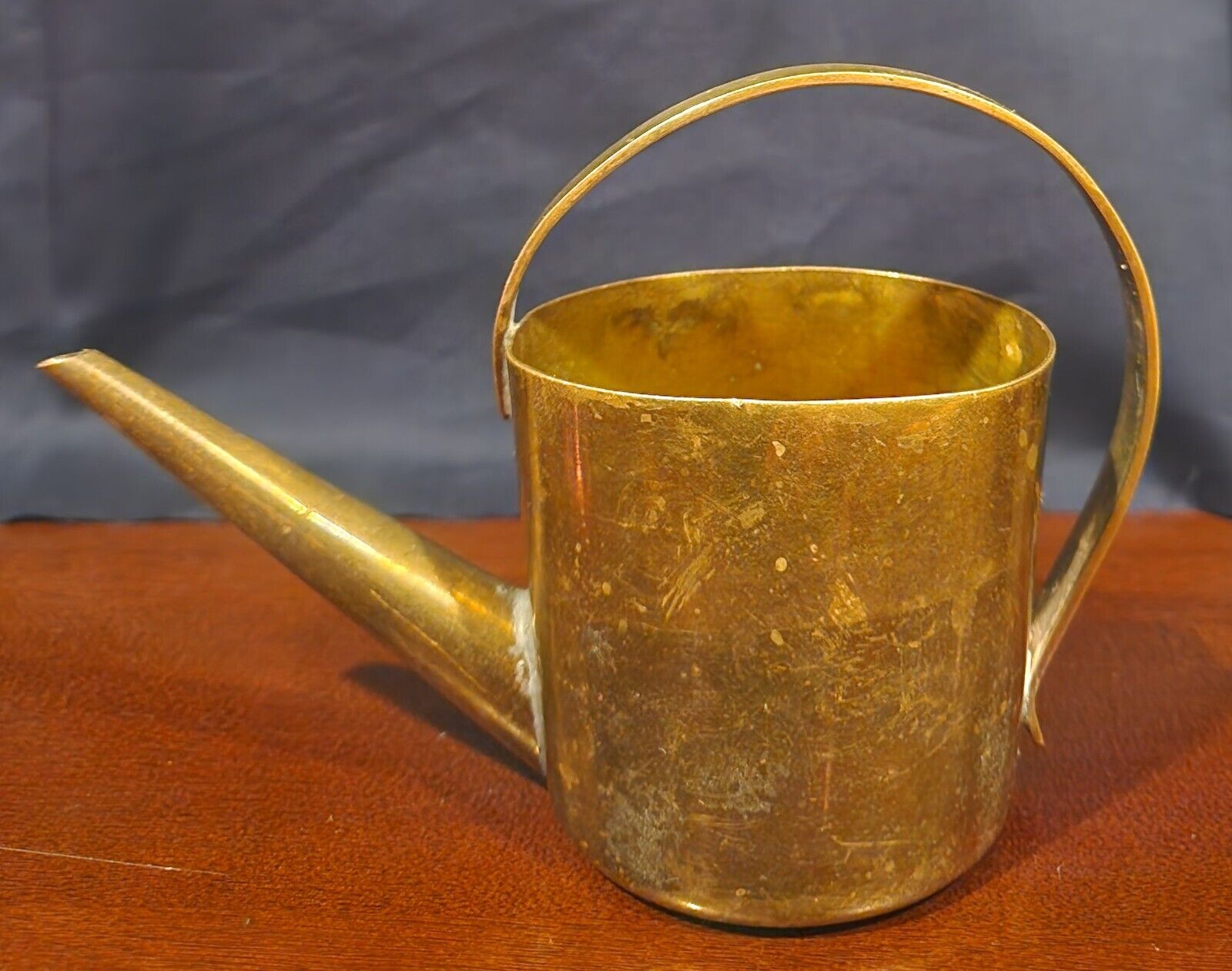 Brass Rustic Small Plant Watering Can 4.25 inches - Vintage