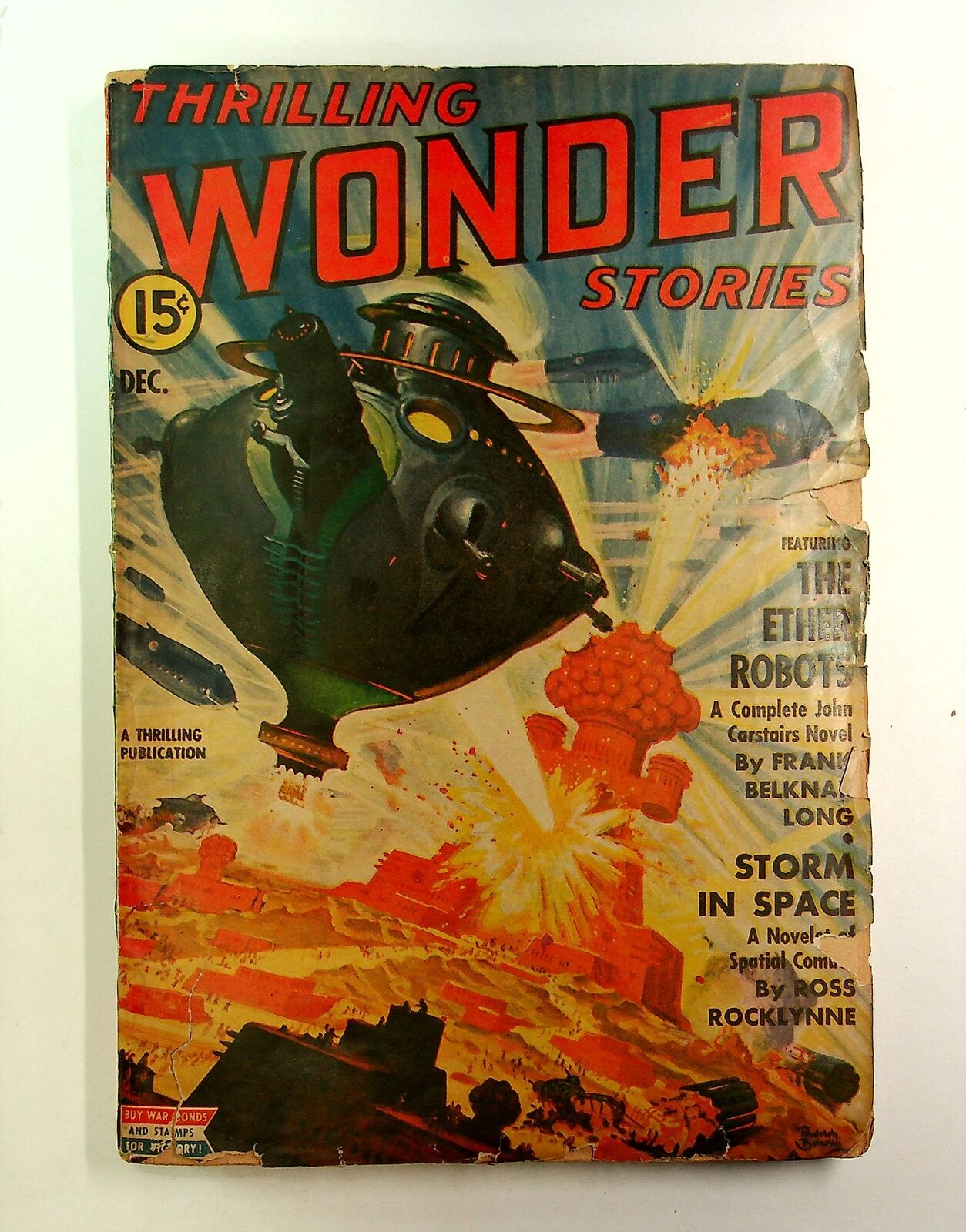 Thrilling Wonder Stories Pulp Dec 1942 Vol. 23 #2 FR