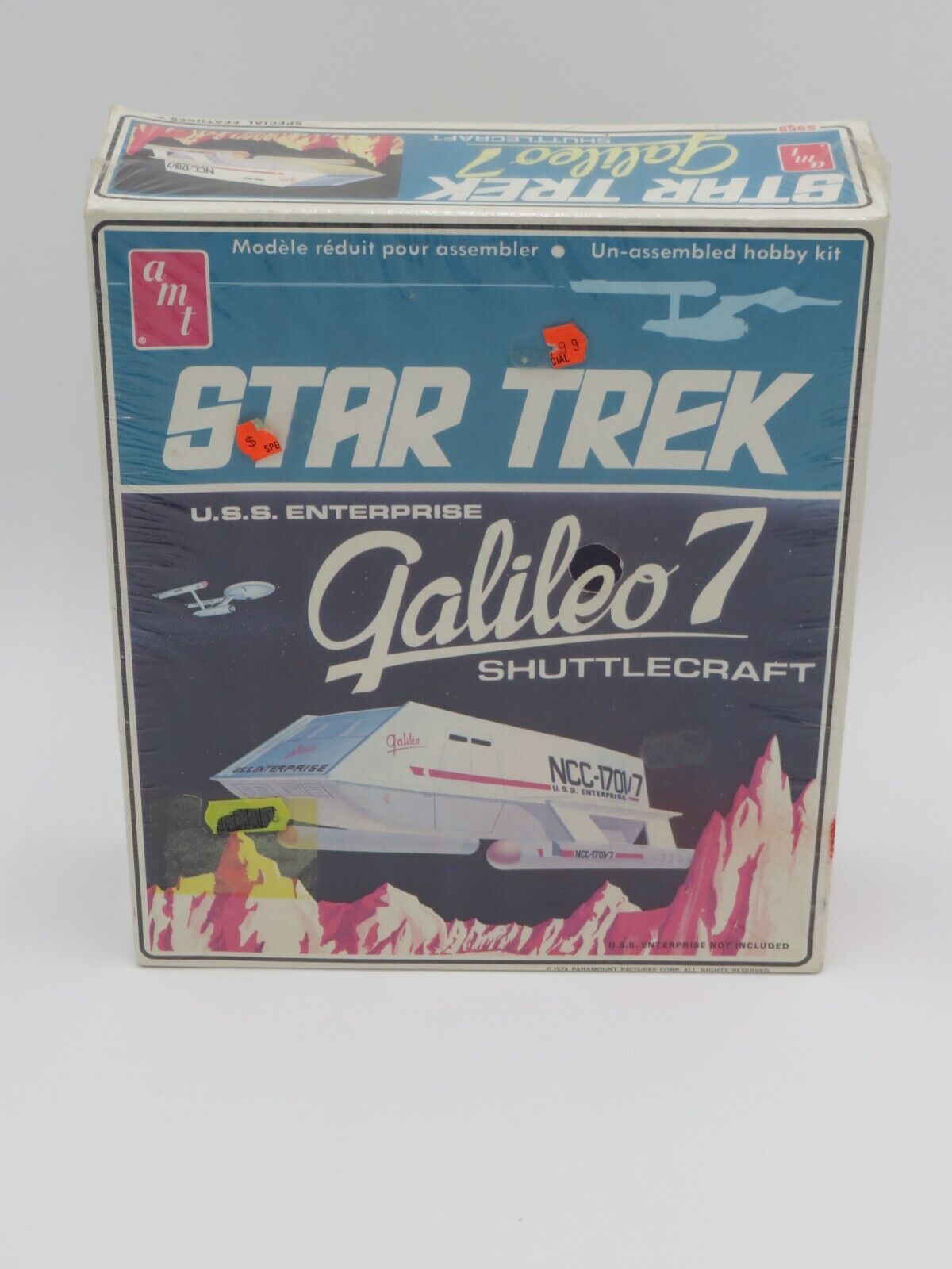 NEW / SEALED - Vintage AMT Star Trek Galileo 7 Model # S959 - Some pkg. flaws