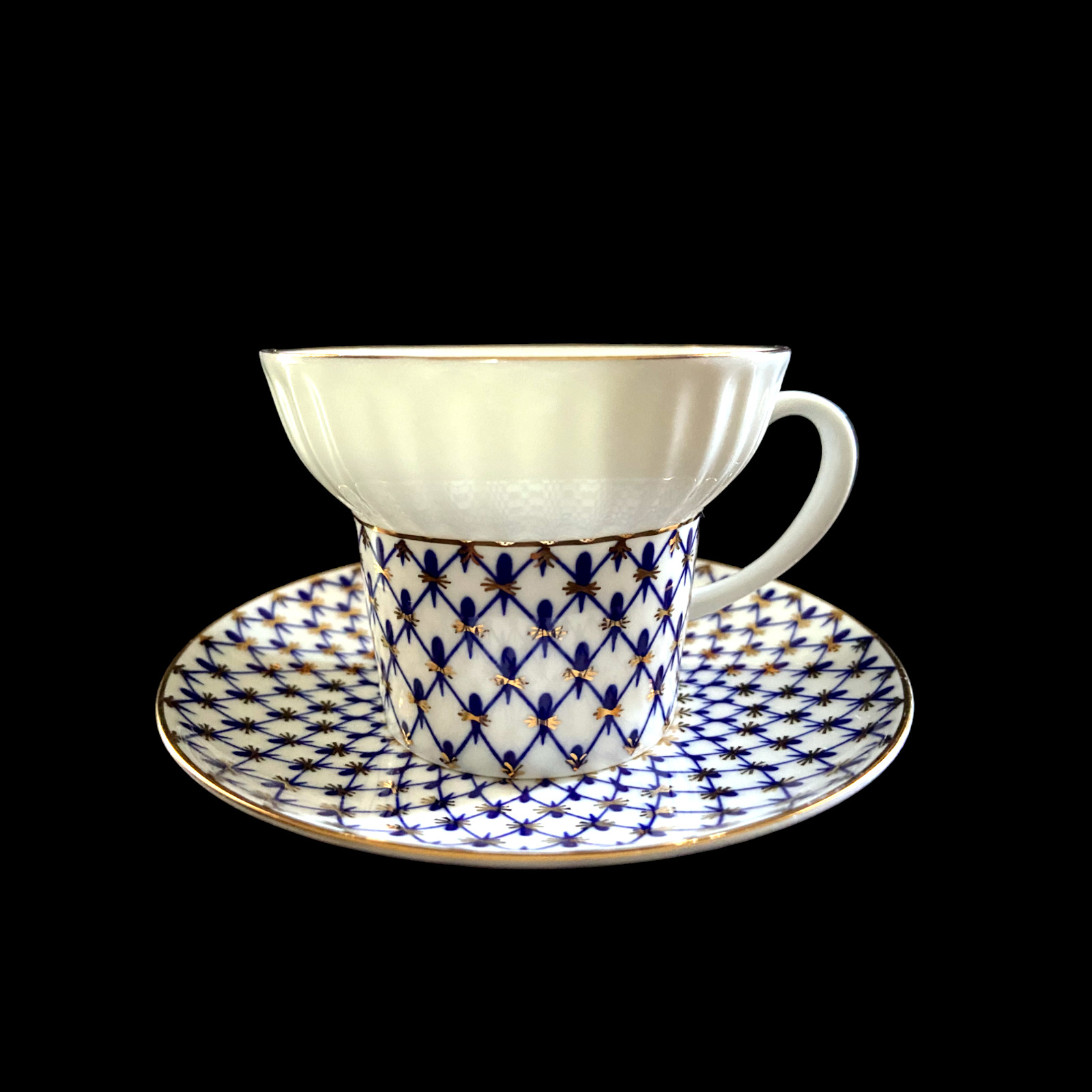 Lomonosov Imperial Russian Porcelain Expresso/Demitasse/Teacup & Saucer