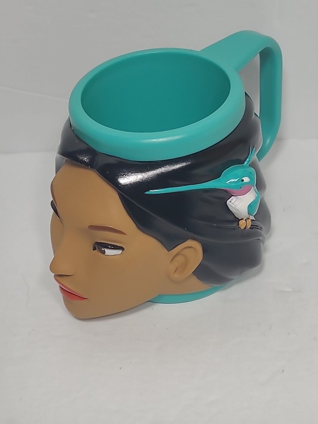 Vintage 1990s Disney Pocahontas Movie Hummingbird Plastic Face Cup By Applause