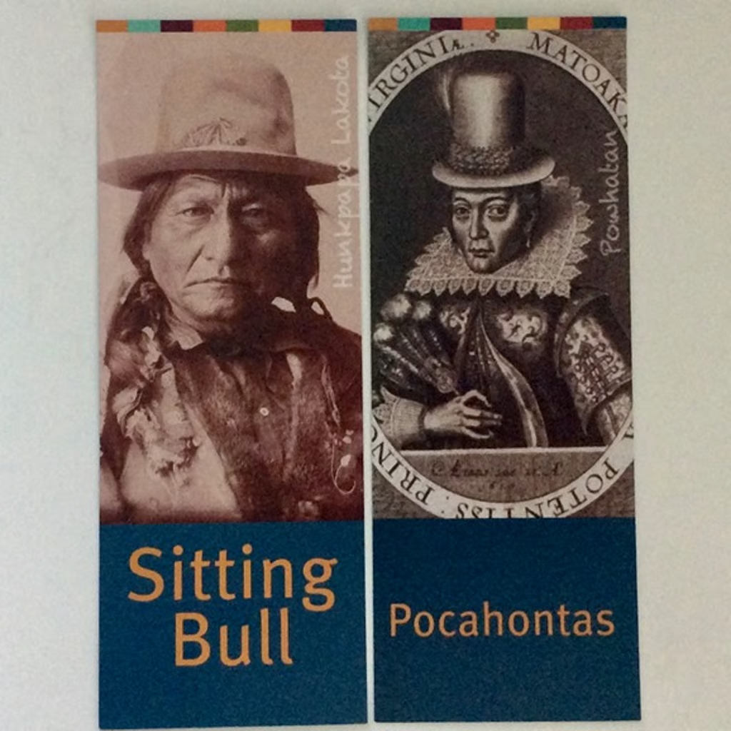 Native American Indian Book Marks: Sitting Bull & Pocahontas *LOT of 10*