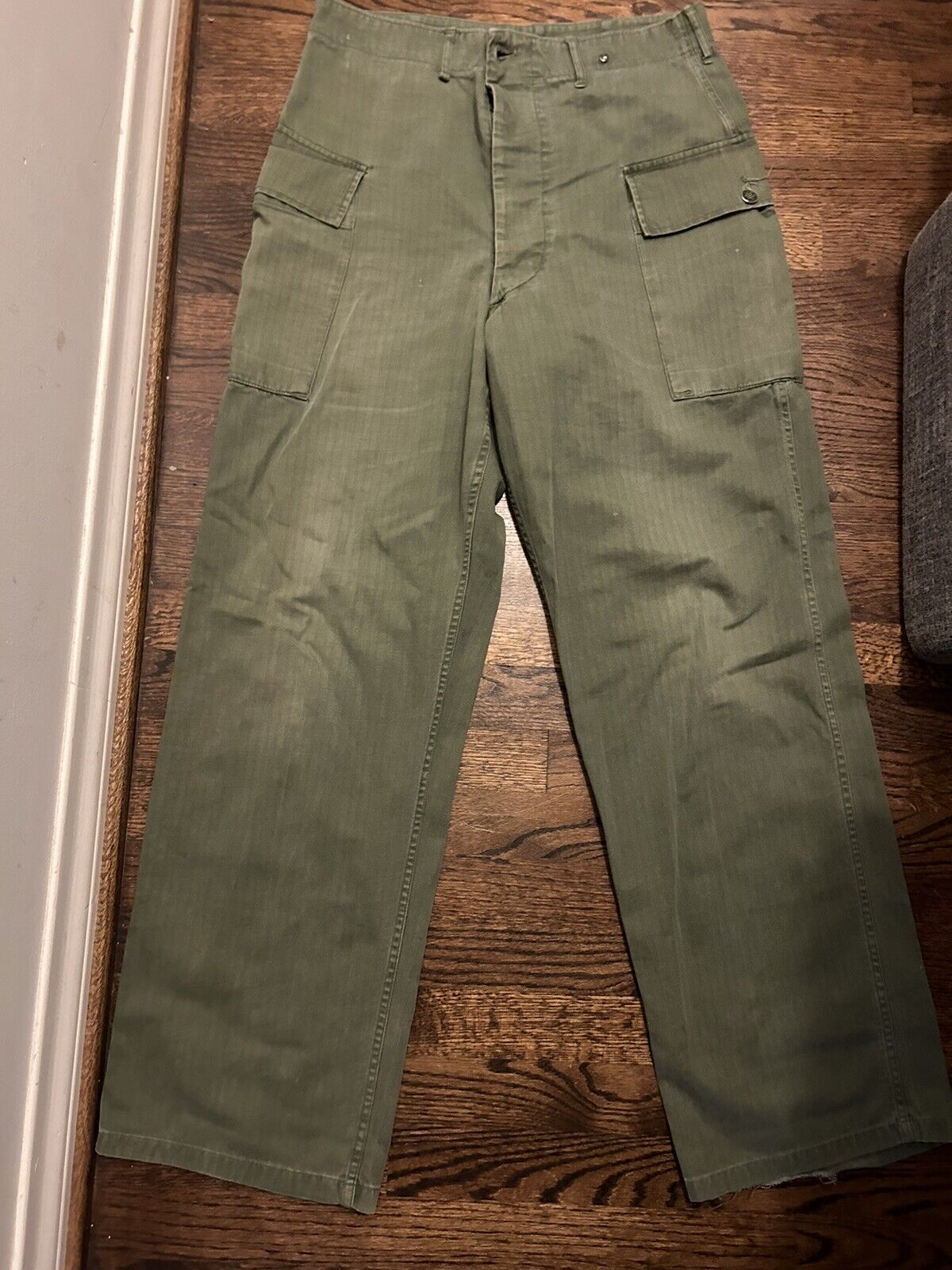 Men's VTG 1940s WWII HBT US Army pants size 34/32