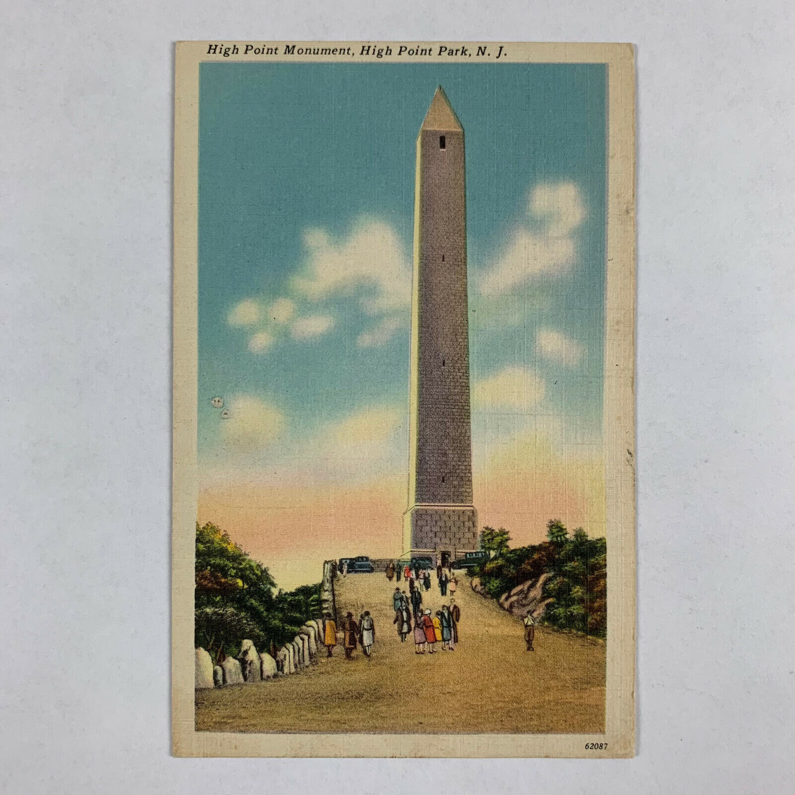 Postcard New Jersey High Point NJ Park Monument 1953 Linen Posted