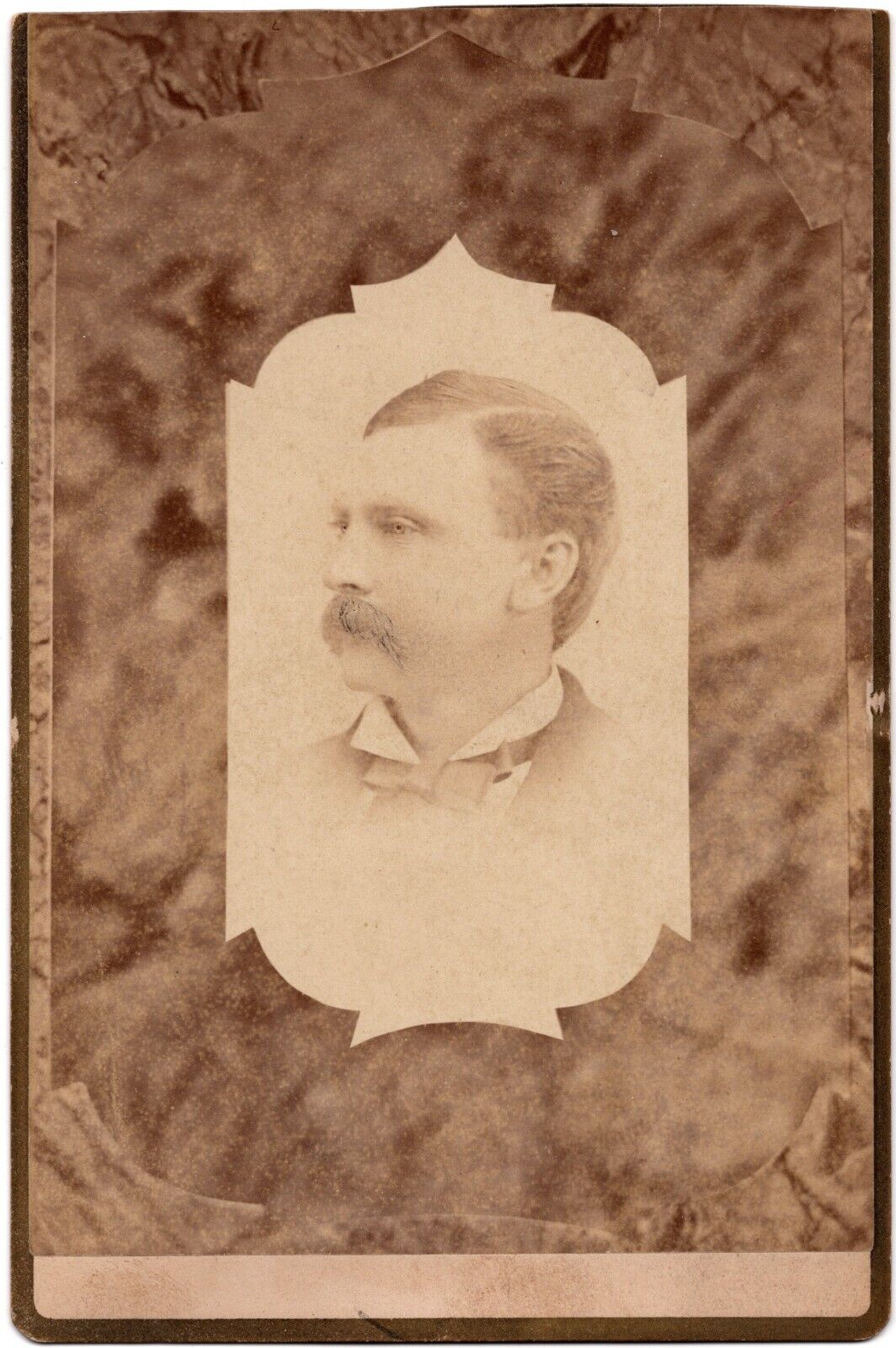 CIRCA 1880s CABINET CARD WYATT EARP? FAMED LAWMAN OLD WEST OAKLAND CALIFORNIA