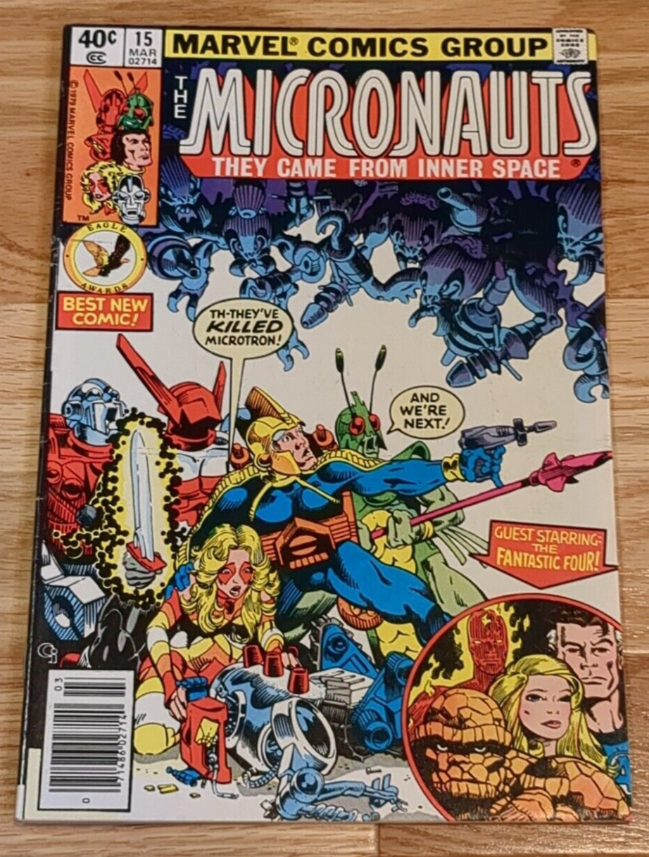 MICRONAUTS #15 high grade 1979 w/ Fantastic Four
