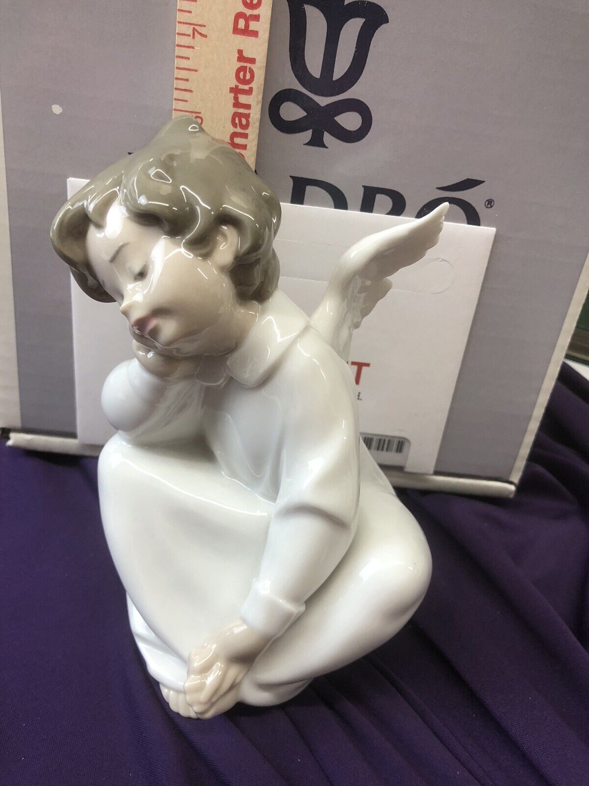 1990 Lladro ANGEL DREAMING 04961 Figurine 7” Tall NIB 