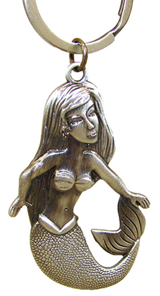 Pewter Mermaid Key Ring