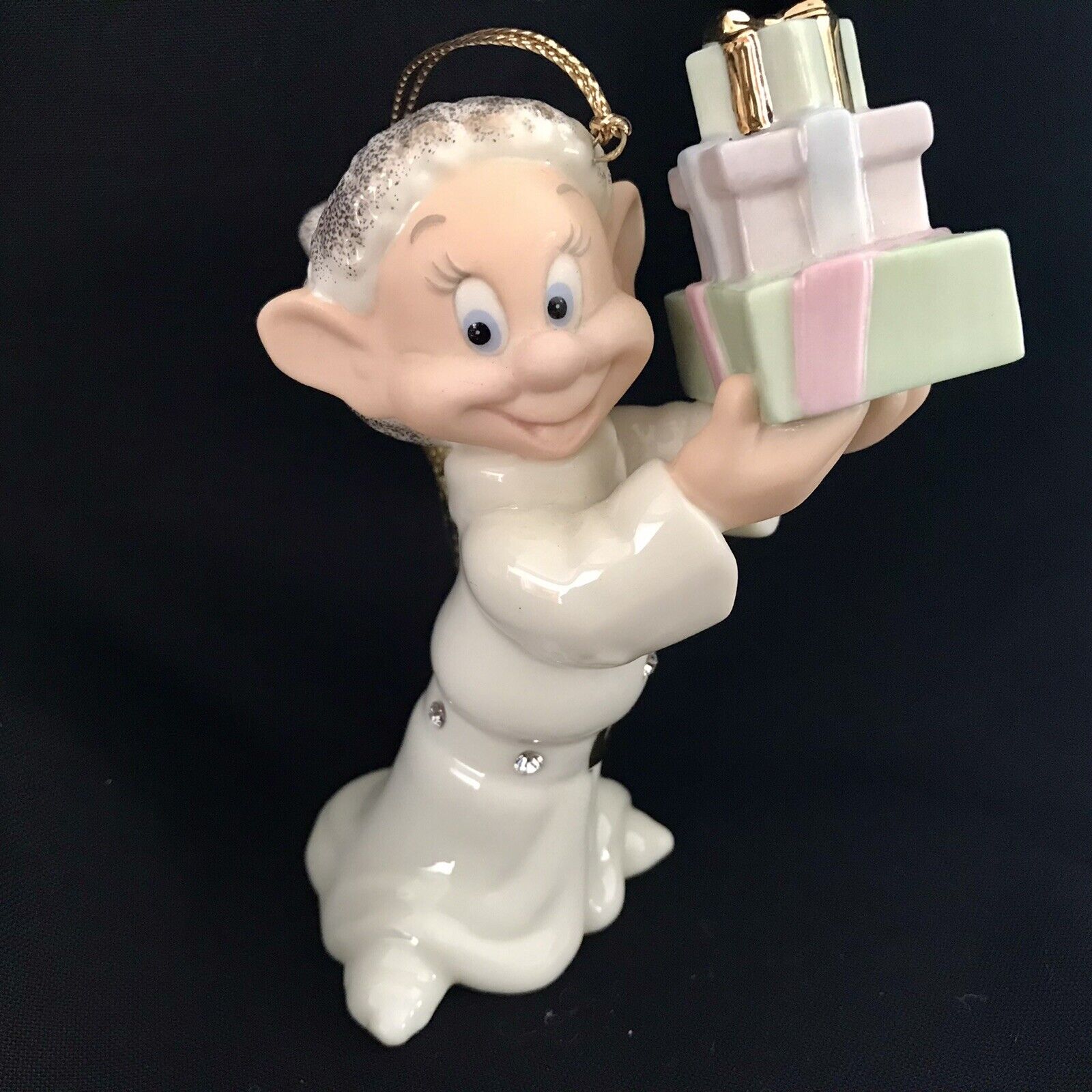 Lenox Christmas Ornament Disney Dopey’s Holiday Surprise Snow White 