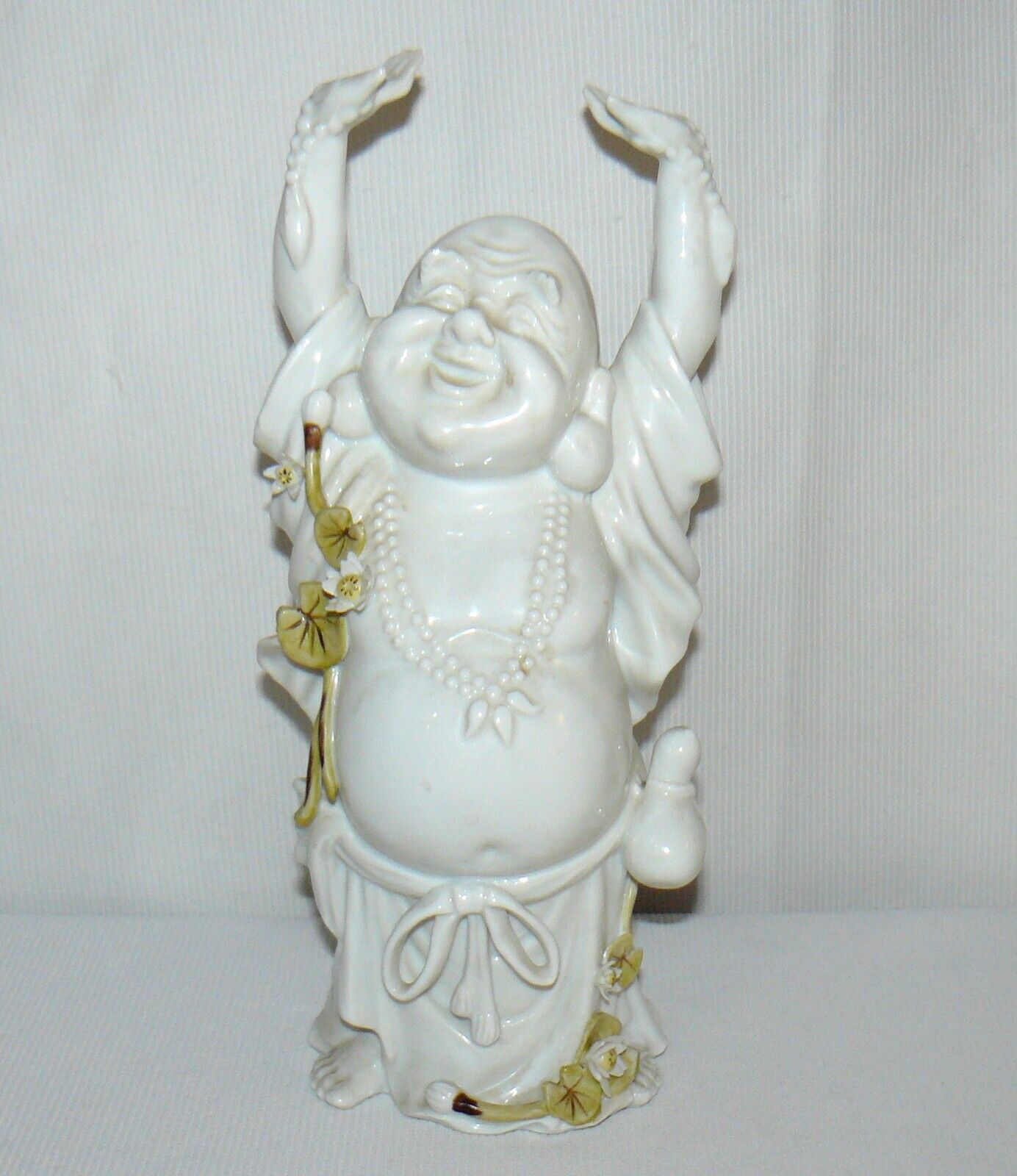 O/M/C Mexico Porcelain Highly Detailed Lord Buddha Messenger of God Zen Statue