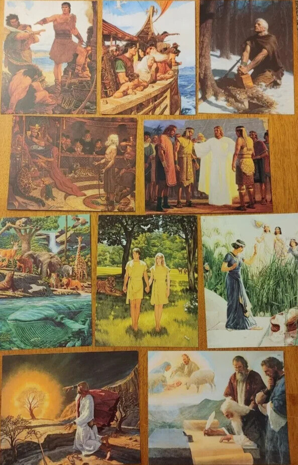 LDS/Mormon Gospel Art Vintage Picture Set-Christ, Bible, Church History and More