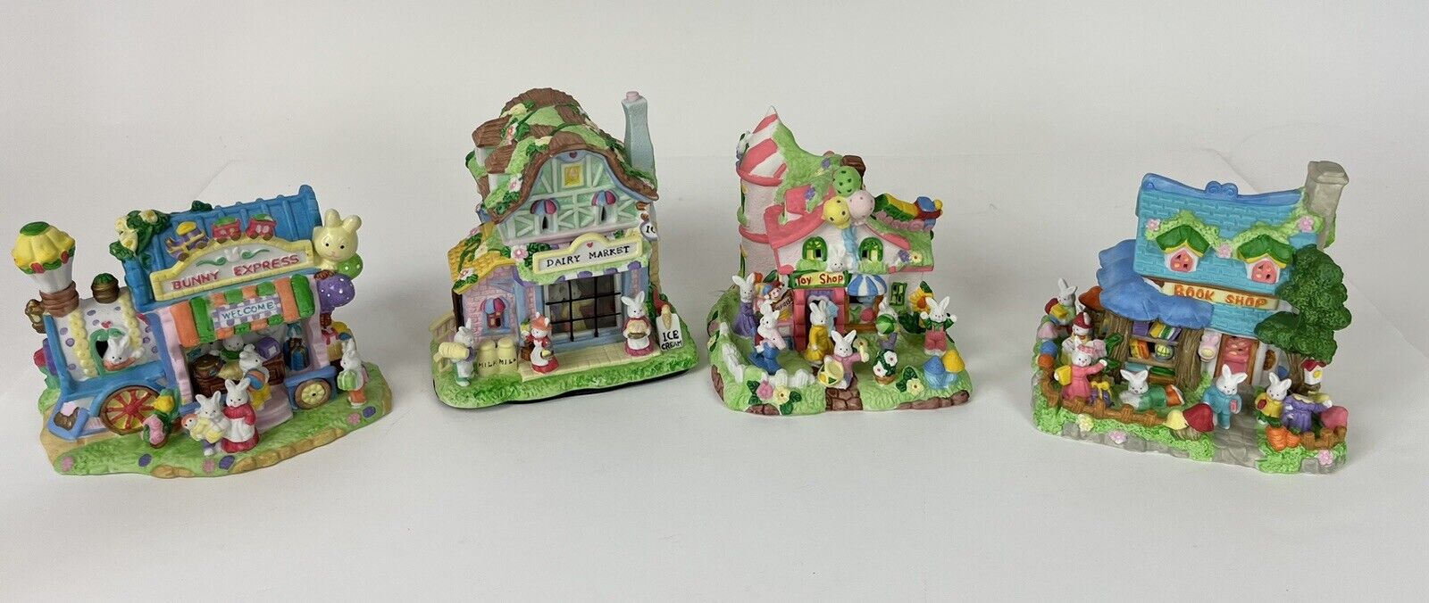 4 Cottontale Cottages Bunny Express, Dairy market, Toy Shop, Book Shop, Easter