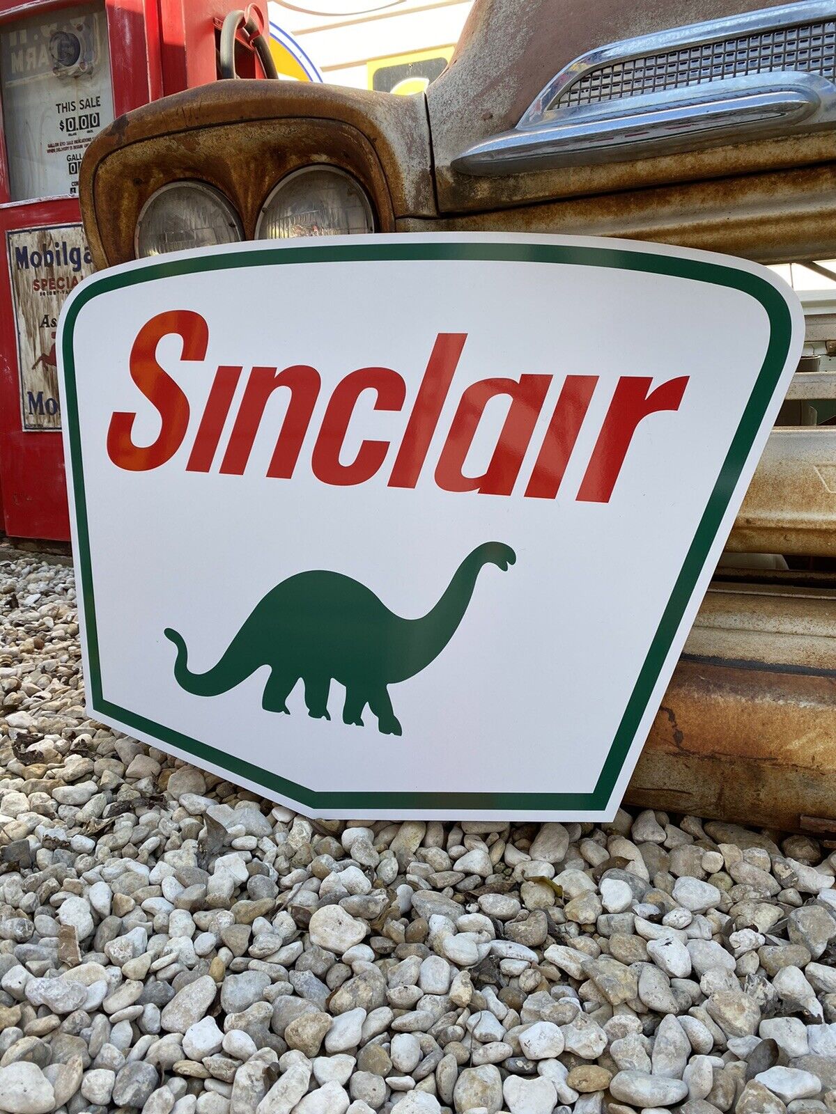 Antique Vintage Old Style Sinclair Sign
