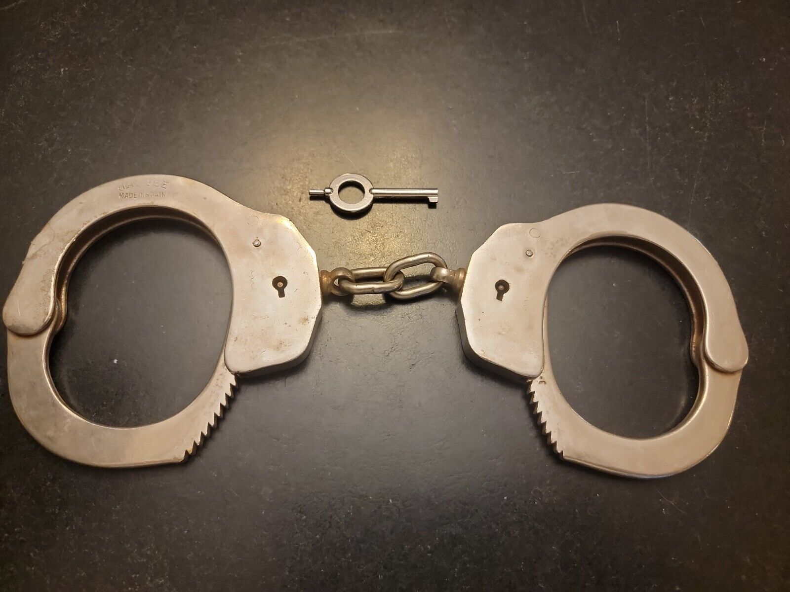 Vintage Jay-Pee Handcuffs with Key (Made in Spain) Heavy