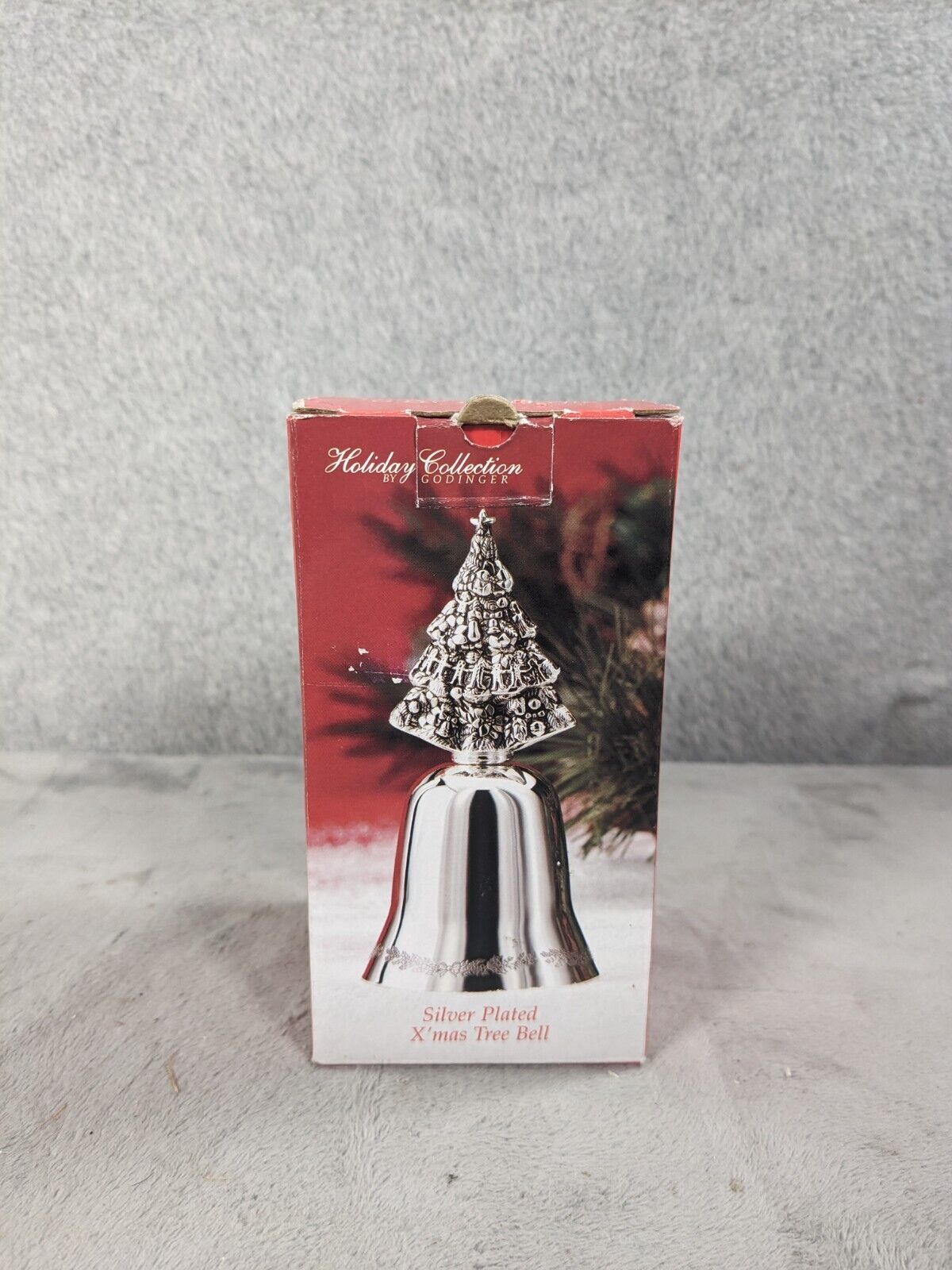 Godinger Silver Plated Xmas Tree Bell Annual Christmas Home Decor