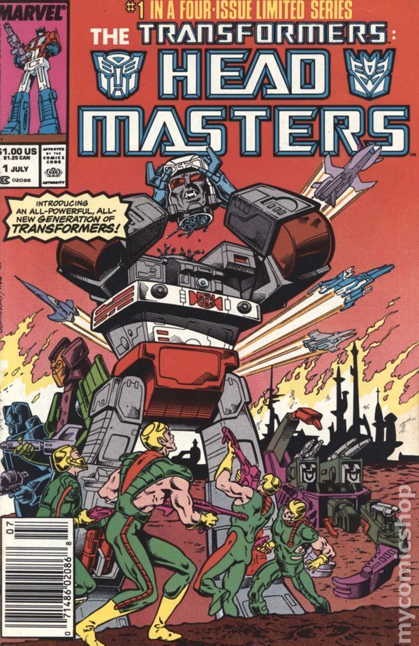 Transformers Headmasters 1N FN 1987 Stock Image