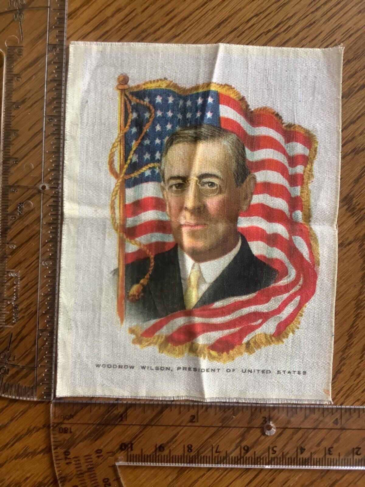 Vintage Early 1910’s Imperial Tobacco Silk President Woodrow Wilson Vg+