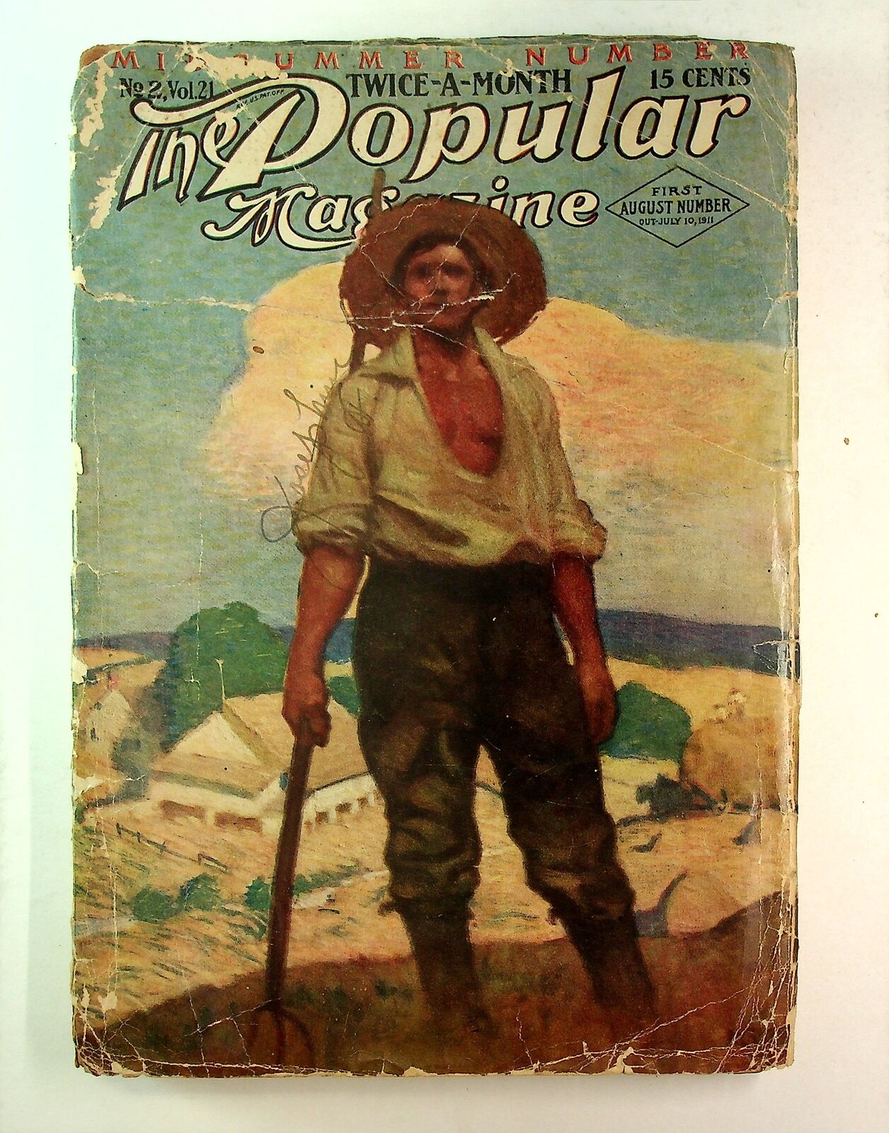 Popular Magazine Pulp Aug 1 1911 Vol. 21 #2 FR