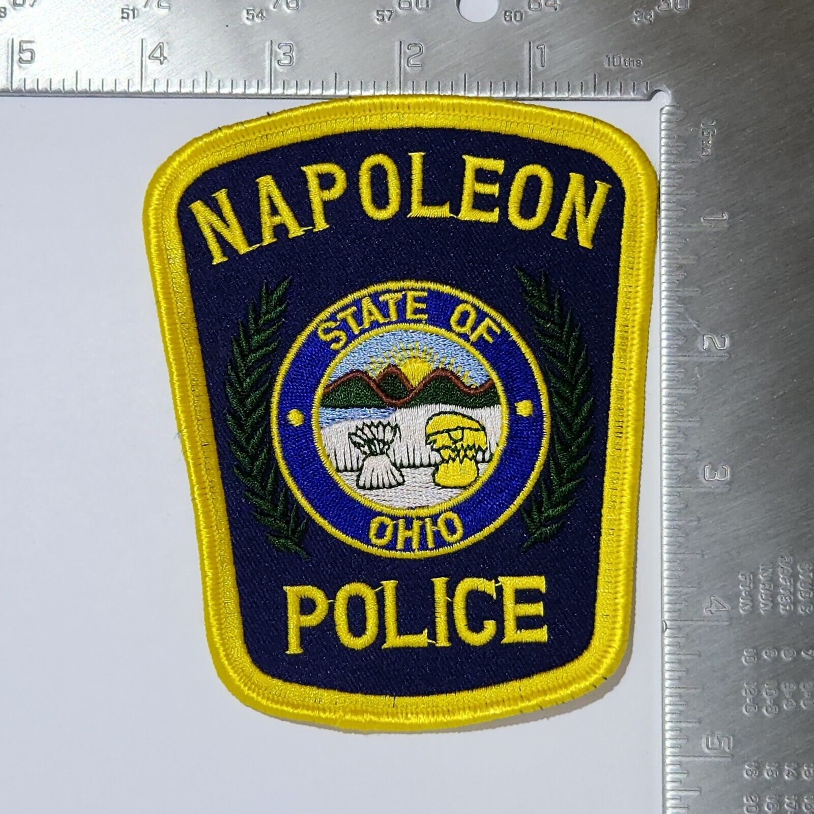 Napoleon Police Patch Ohio OH. 4x5 Inches. Great Condition