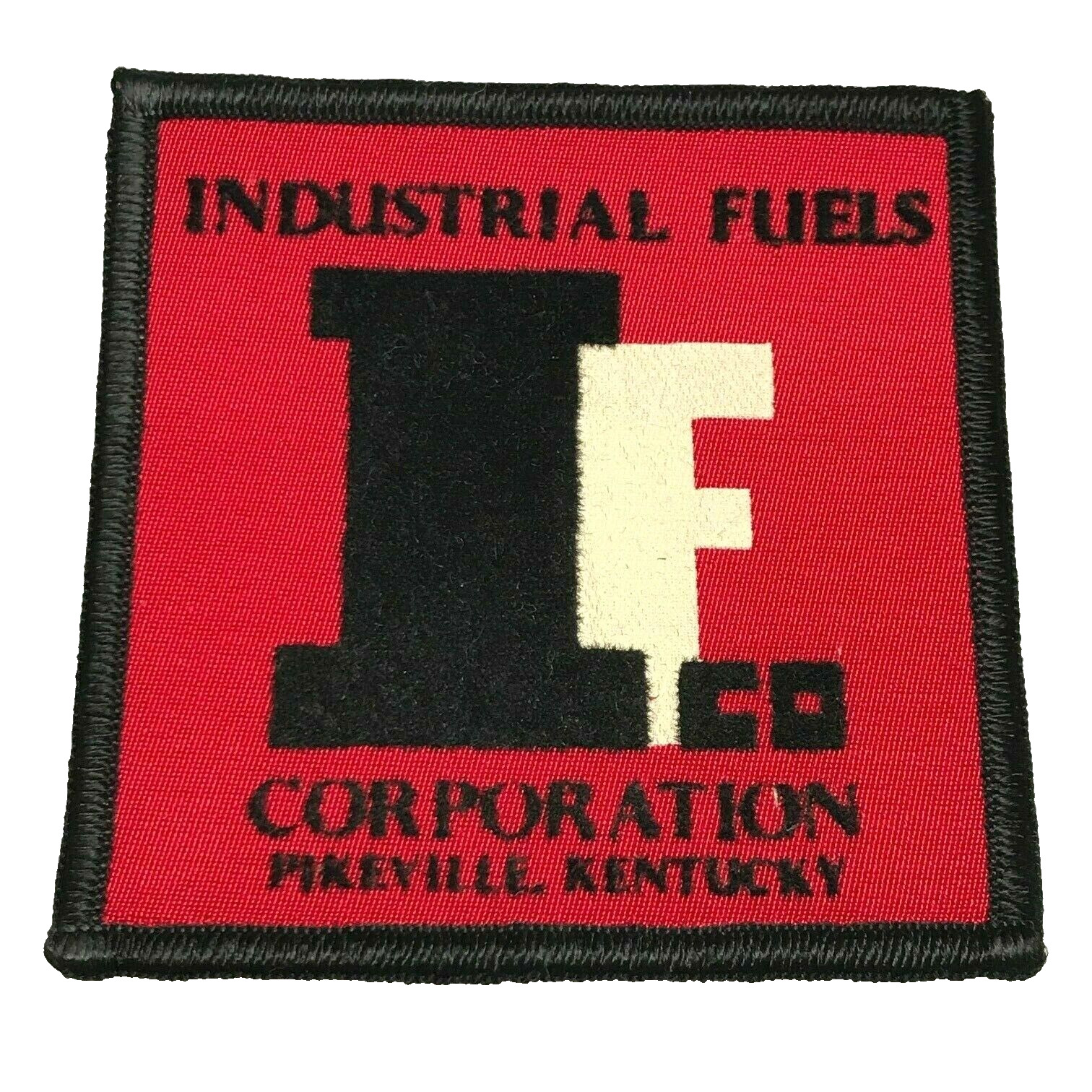 Vintage 70s 80s PIKEVILLE KY IFCO INDUSTRIAL FUELS Co Sew-on Patch Twill Felt