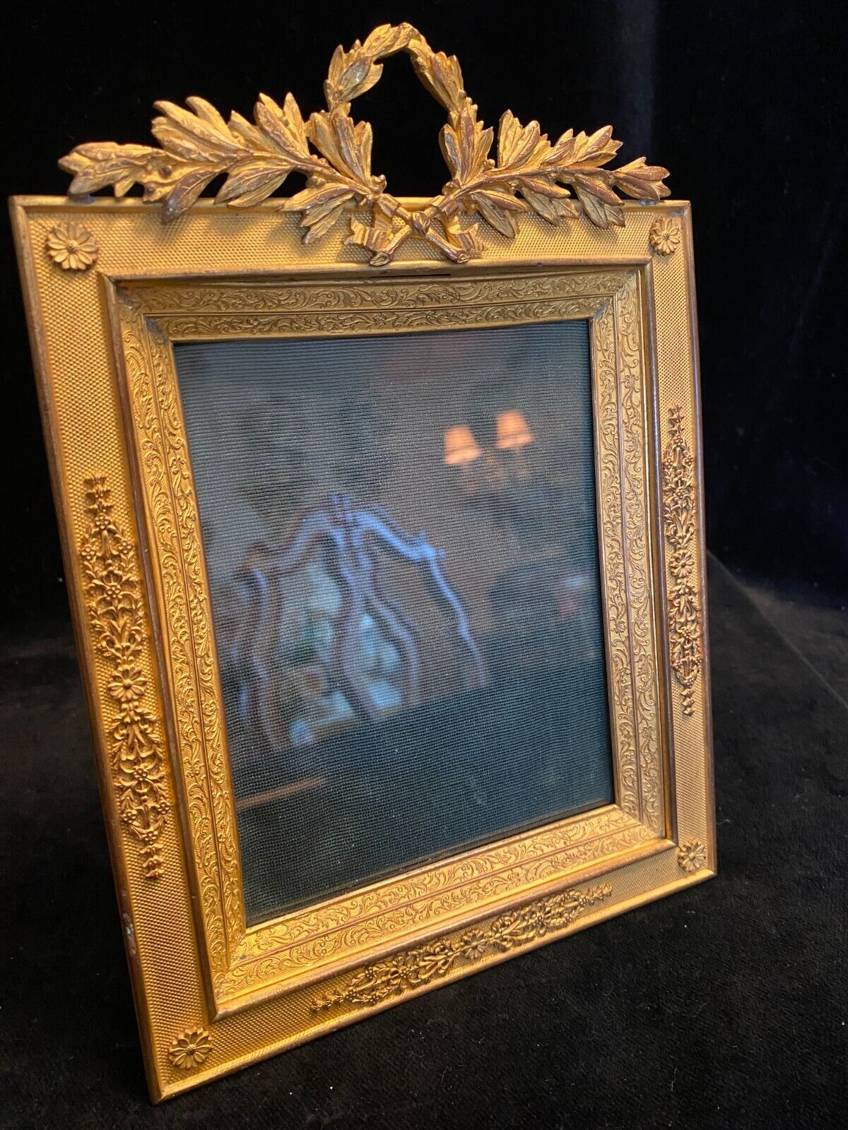 Fine Quality Gilt Bronze French Antique Rectangular Photo Frame