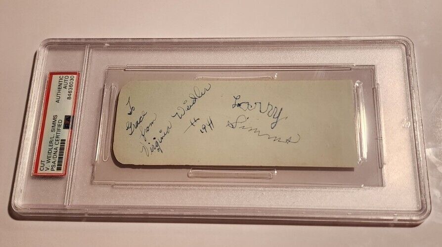 Rare Early Autograph Larry Simms PSA DNA Actor Signed Auto It\'s A Wonderful Life