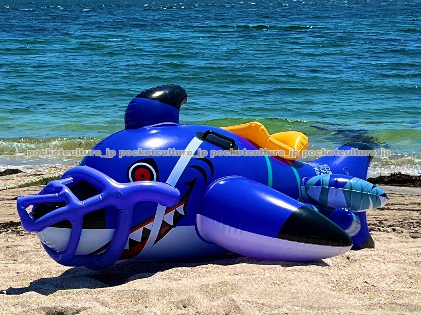 Nintendo Splatoon 3 Shark Ride Float Beach Pool SPT-1171-BLE Size 110×154×66cm