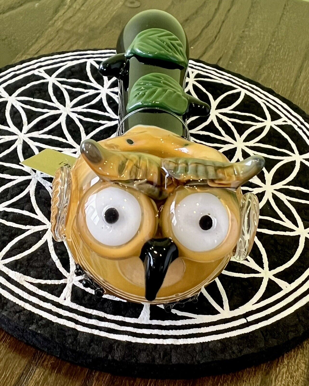 Empire Glassworks - Hooty Owl - Tobacco Hand Pipe