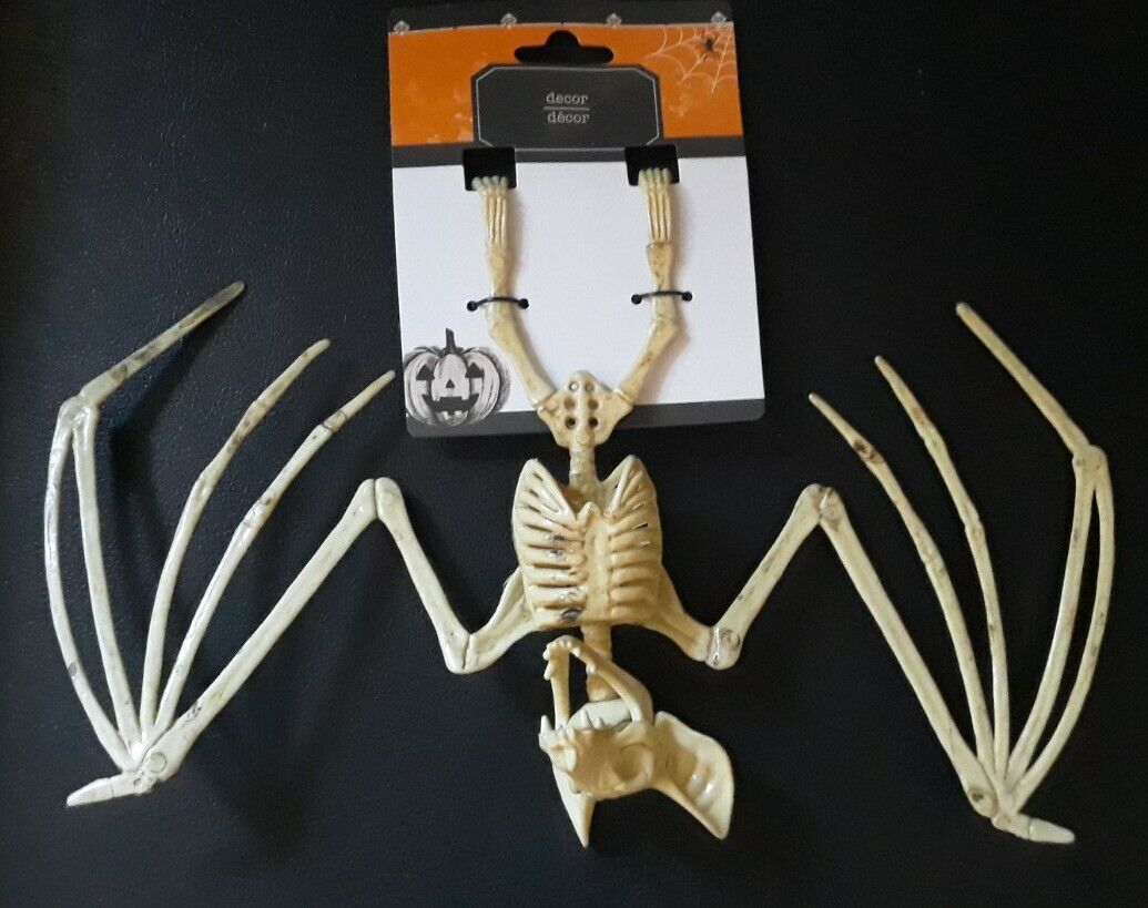 Faux Vampire bat Skeleton Halloween decoration goth 