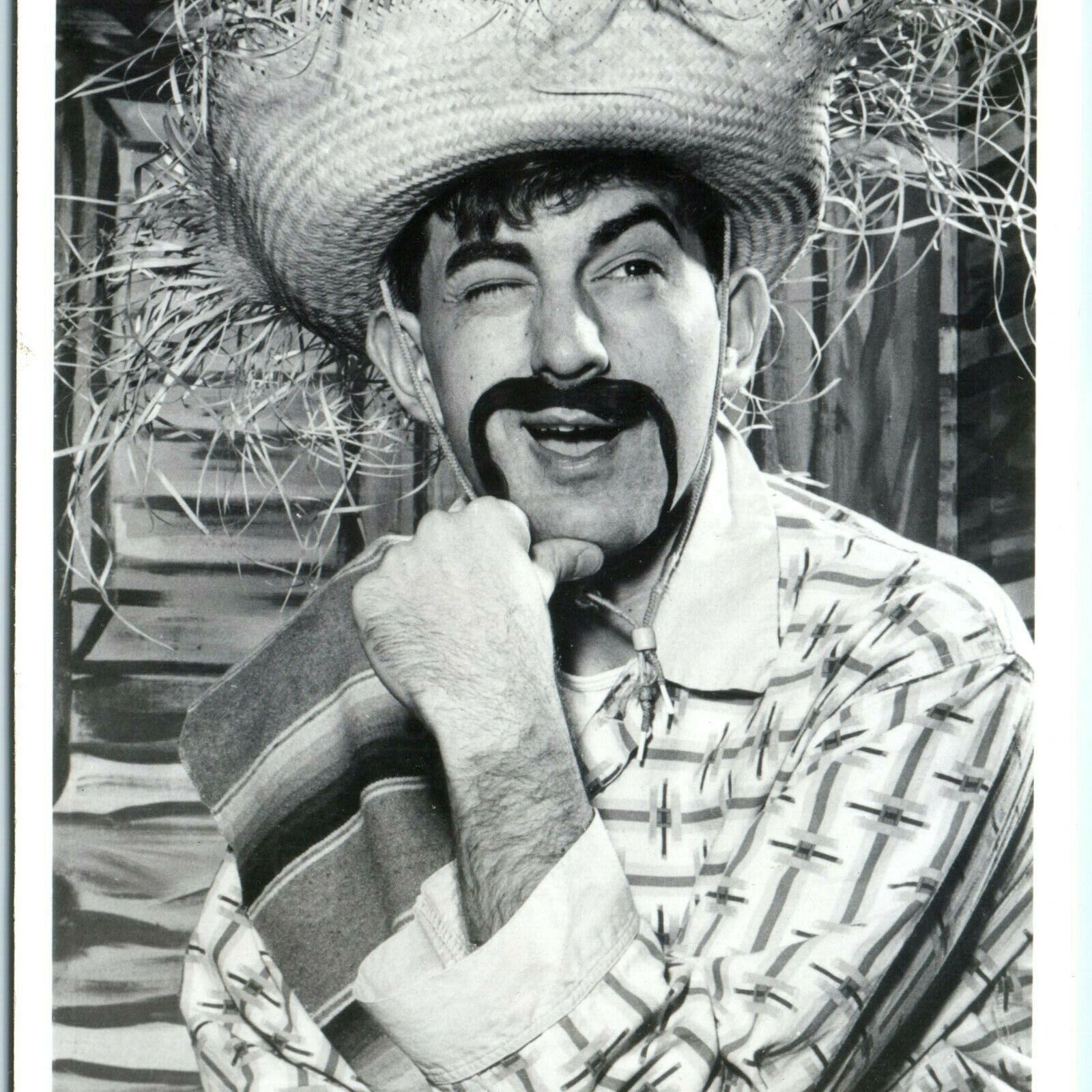 c1950s Unknown Mexican Stage / Movie Actor? RPPC Real Photo Postcard Mustache A5