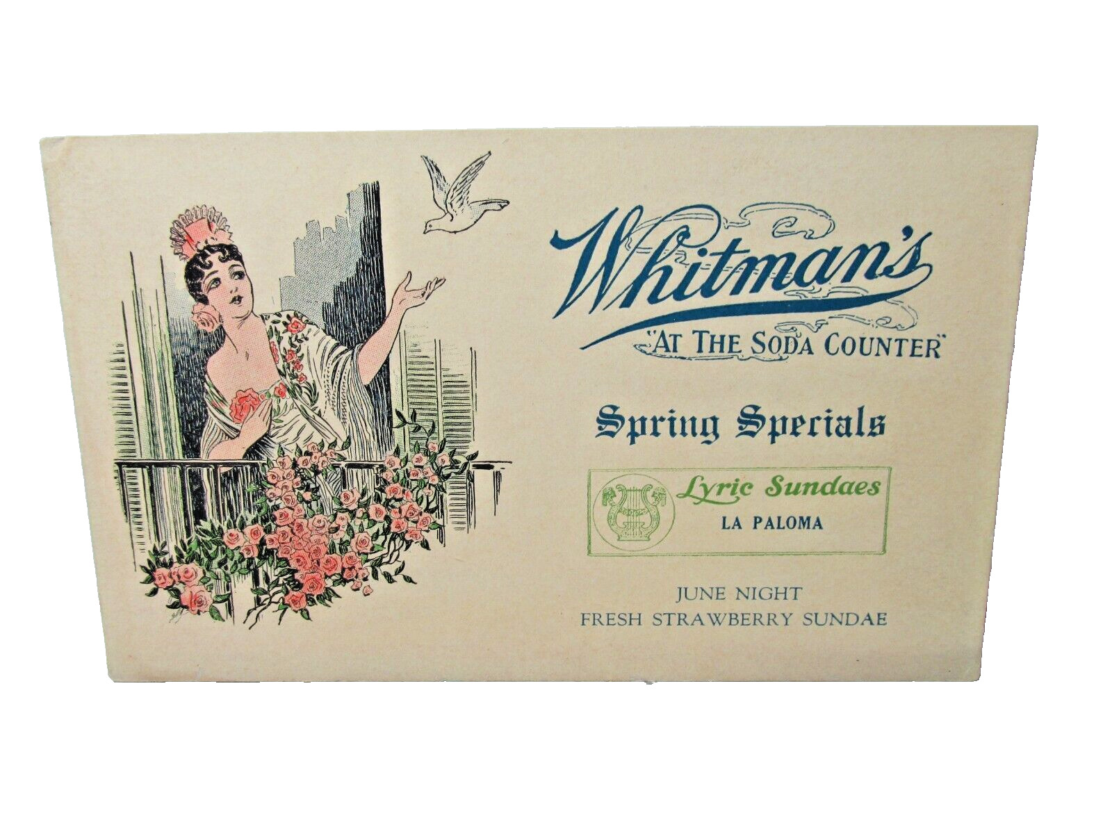Whitmans Candy Ink Blotter Vintage Advertising Ink Blotter