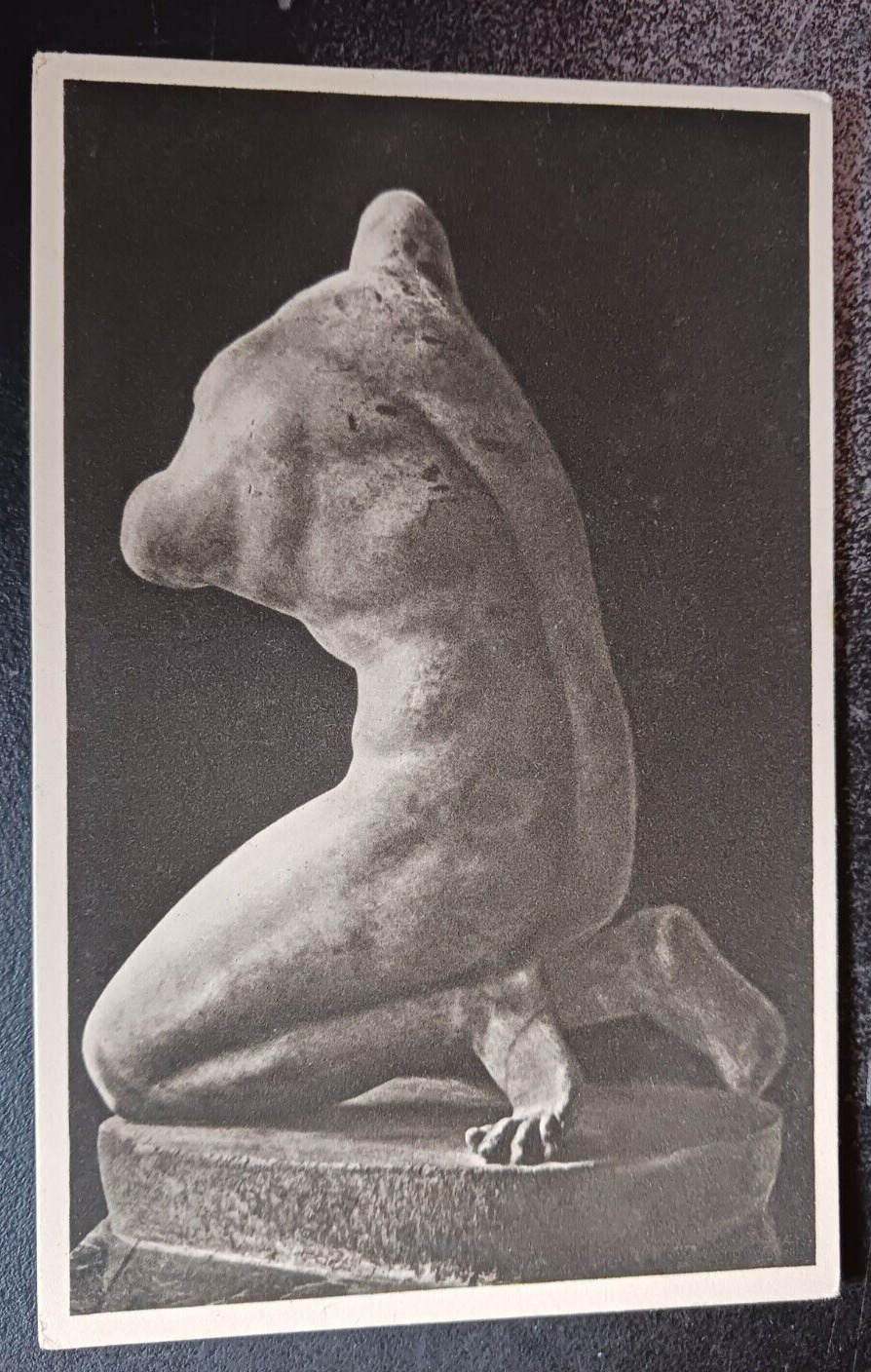 vtg postcard Ackermann Kunstverlag Munchen Iloneus Sculpture old unposted