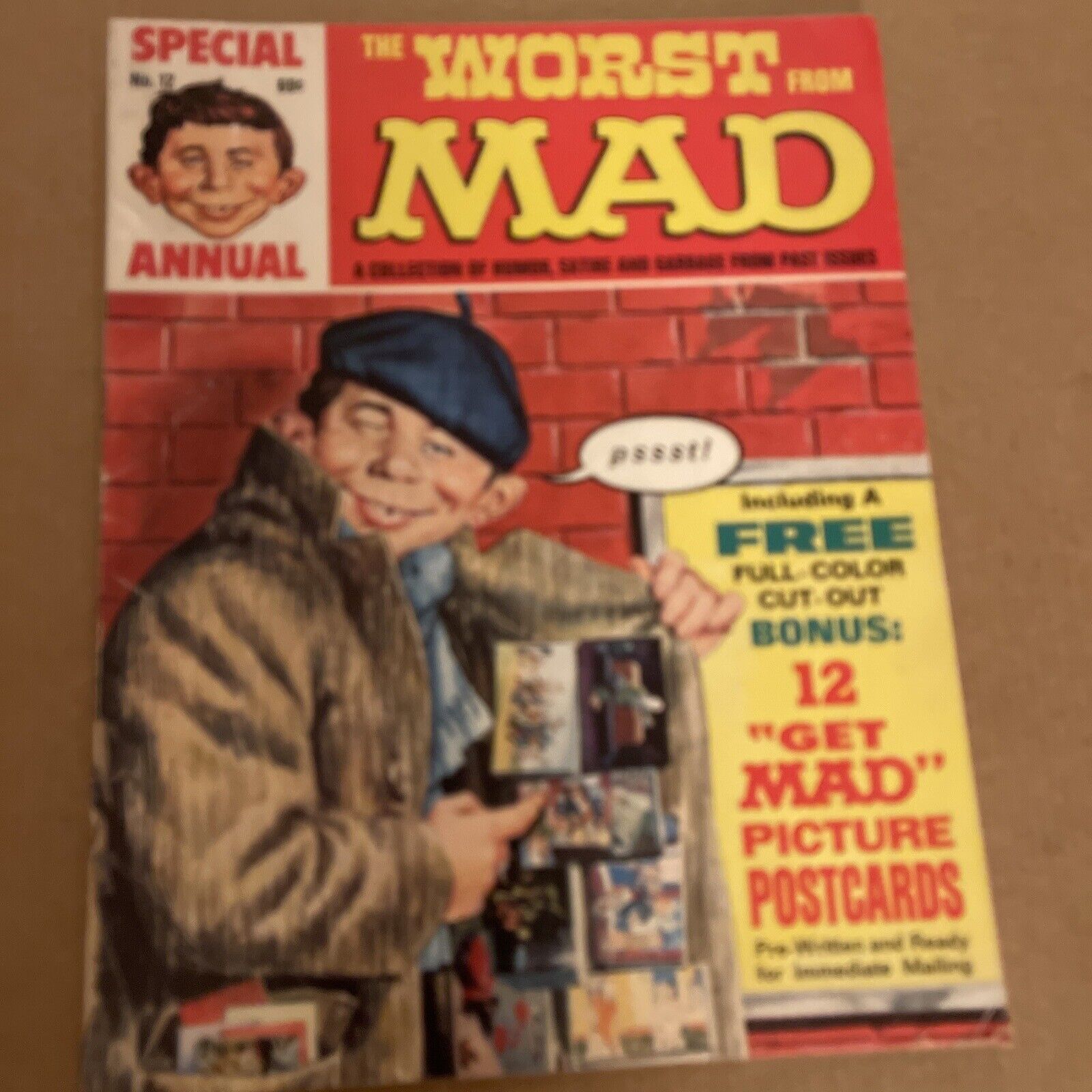 The Worst from MAD, 12th Annual Special 1969 Includes Postcards VG Shipping incl