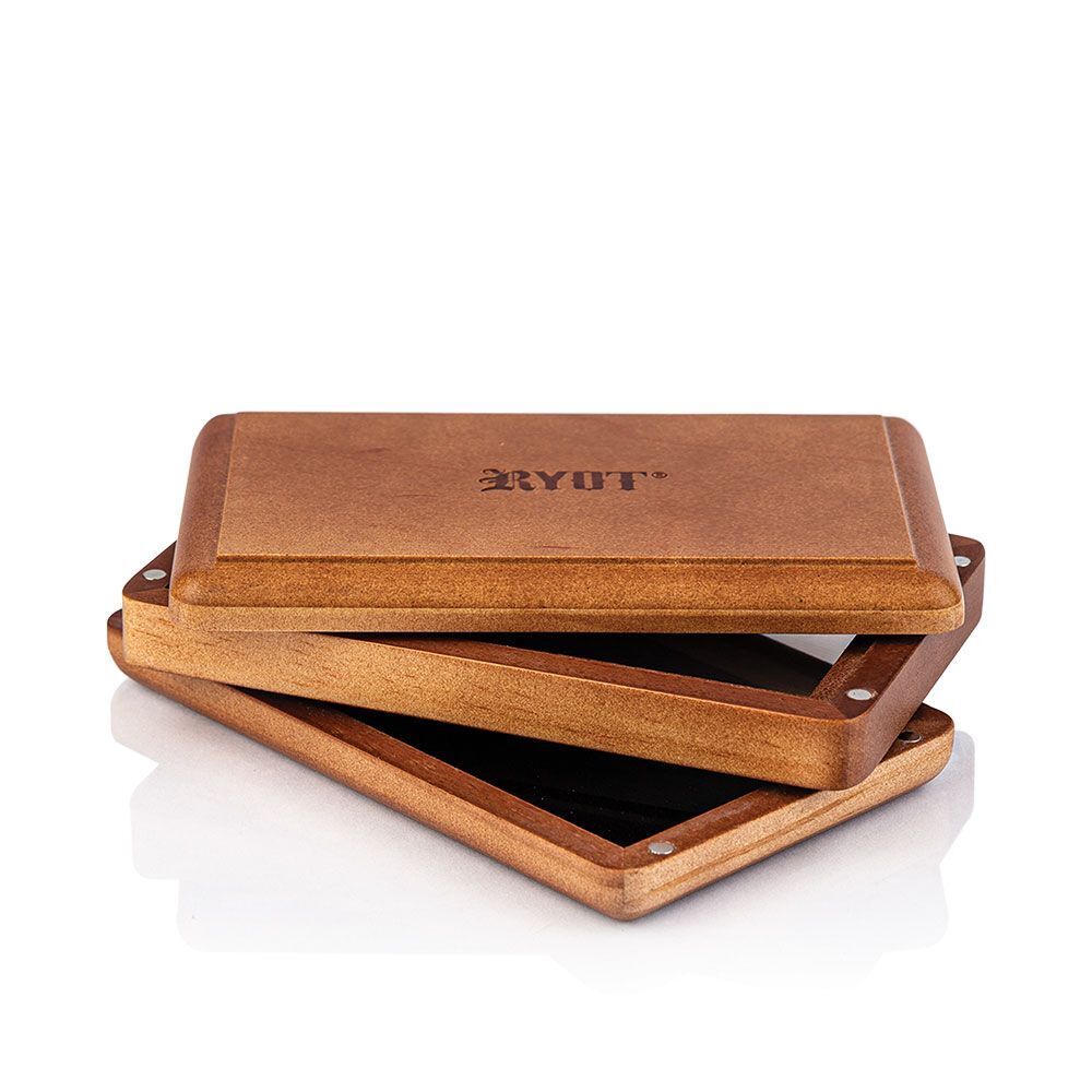 RYOT Solid Top Screen Wood Storage Boxes | 3x5 4x7 Box Kannastor Jar Grinder NEW