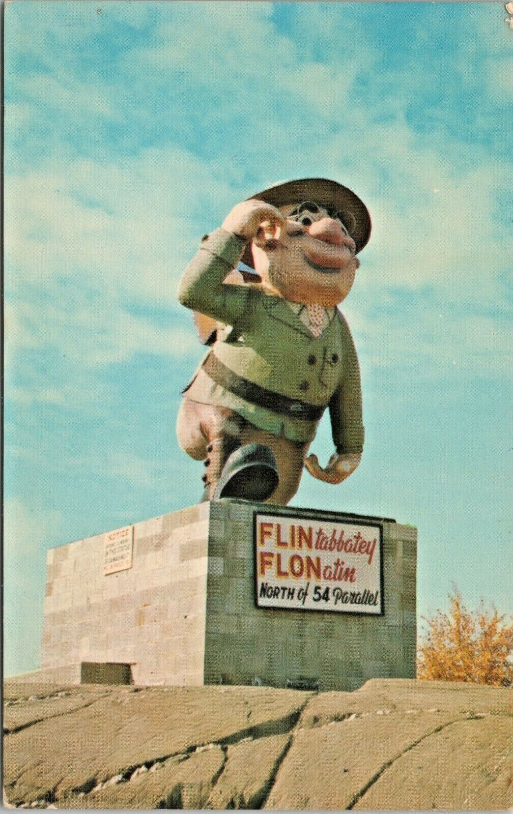 Flintabbatey Flonatin Flin Flon Manitoba Canada Vintage 1967 Postcard - Posted