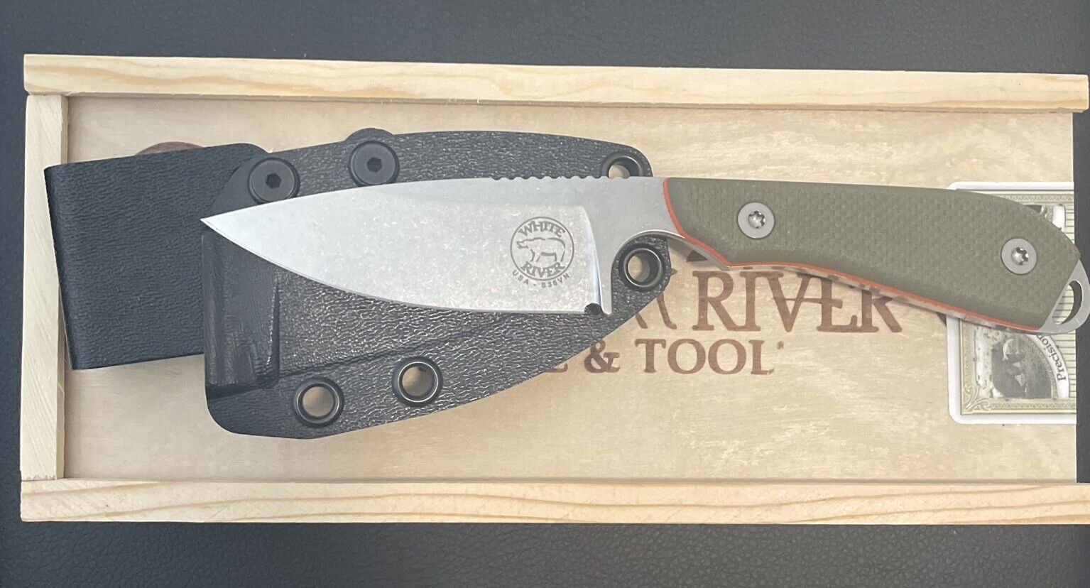 White River M1 Pro Survival Knife Green G10 Handle